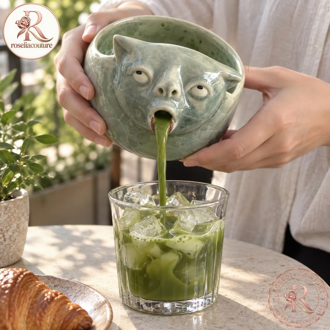 Handmade Ceramic Cat Matcha Bowl 5 Handmade Ceramic Cat Matcha Bowl