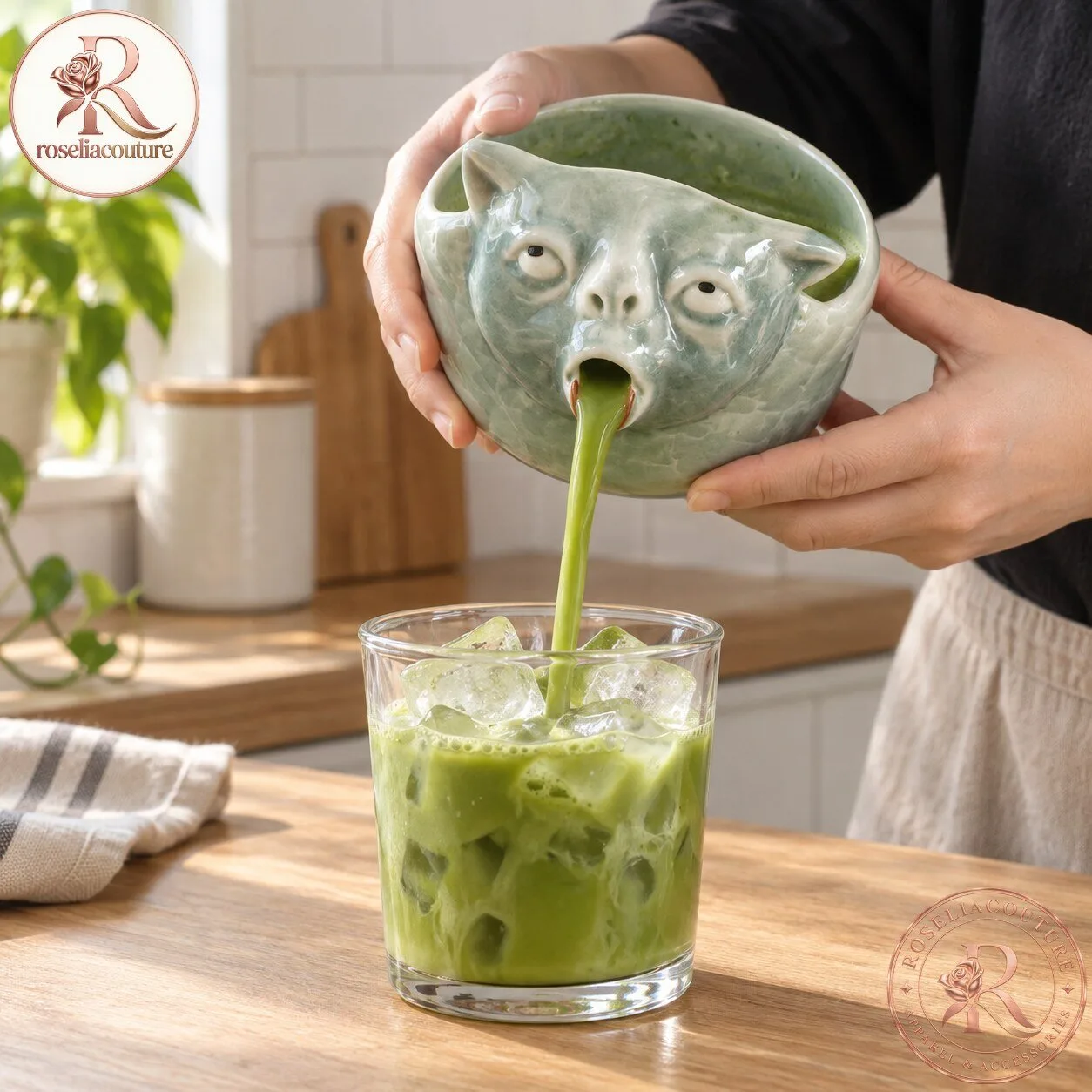 Handmade Ceramic Cat Matcha Bowl 7 Handmade Ceramic Cat Matcha Bowl