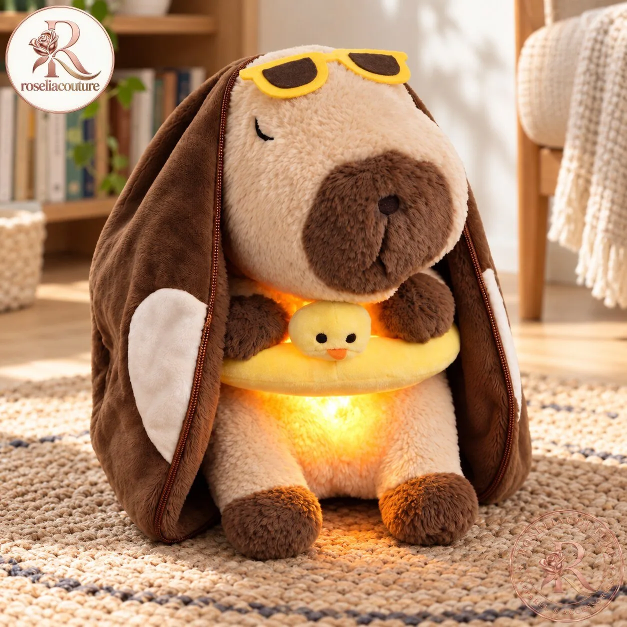Calming Breathing Capybara Plush with Night Light 7 Calming Breathing Capybara Plush with Night Light