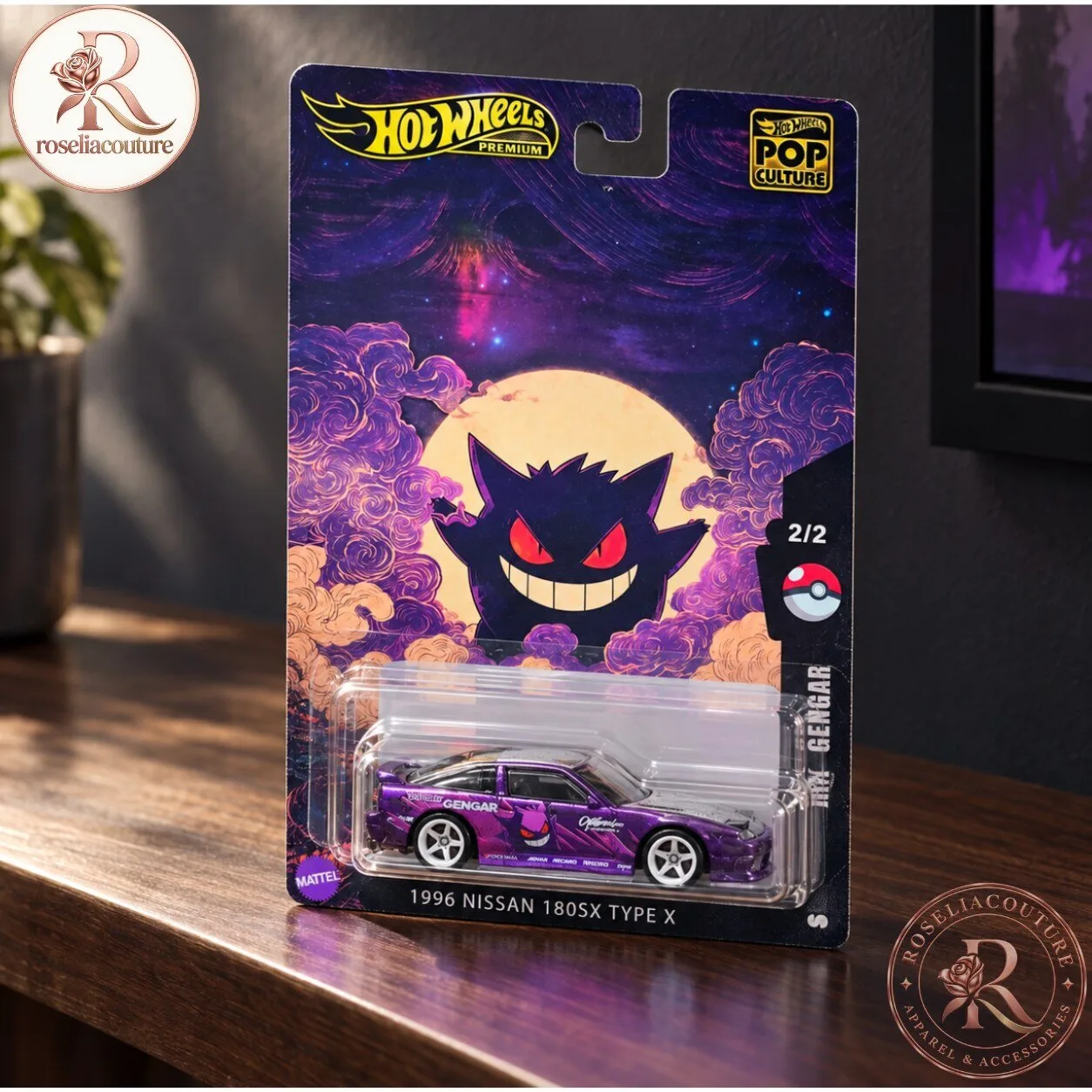 Hot Wheels Premium Gengar Nissan 180SX Type X