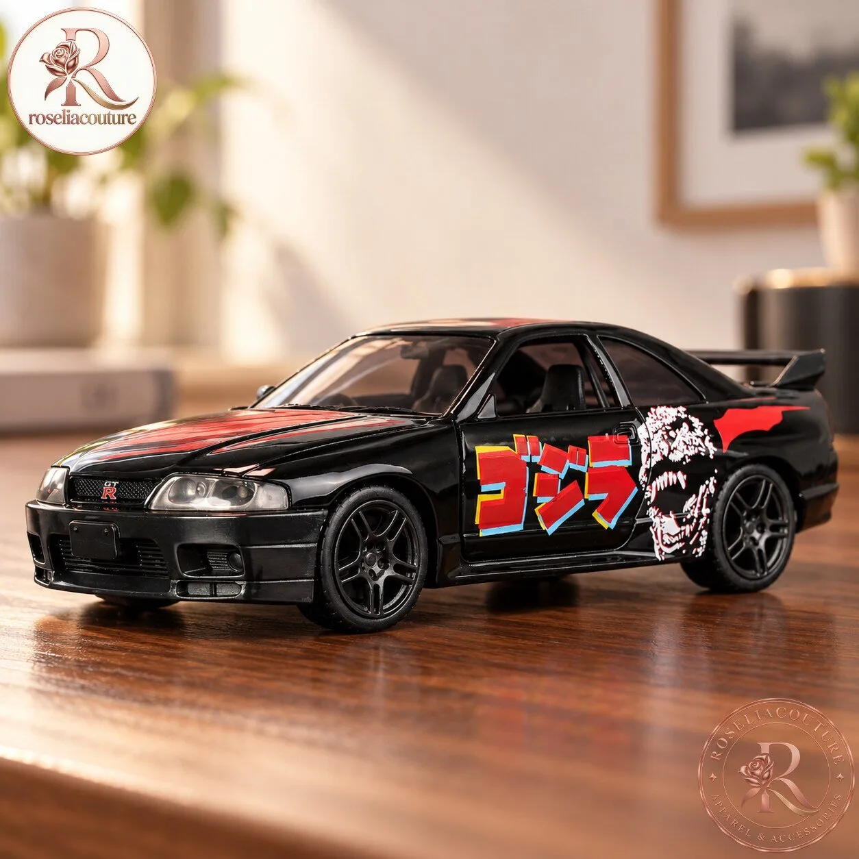 Godzilla Nissan Skyline GT-R R33 Die-Cast Model Car