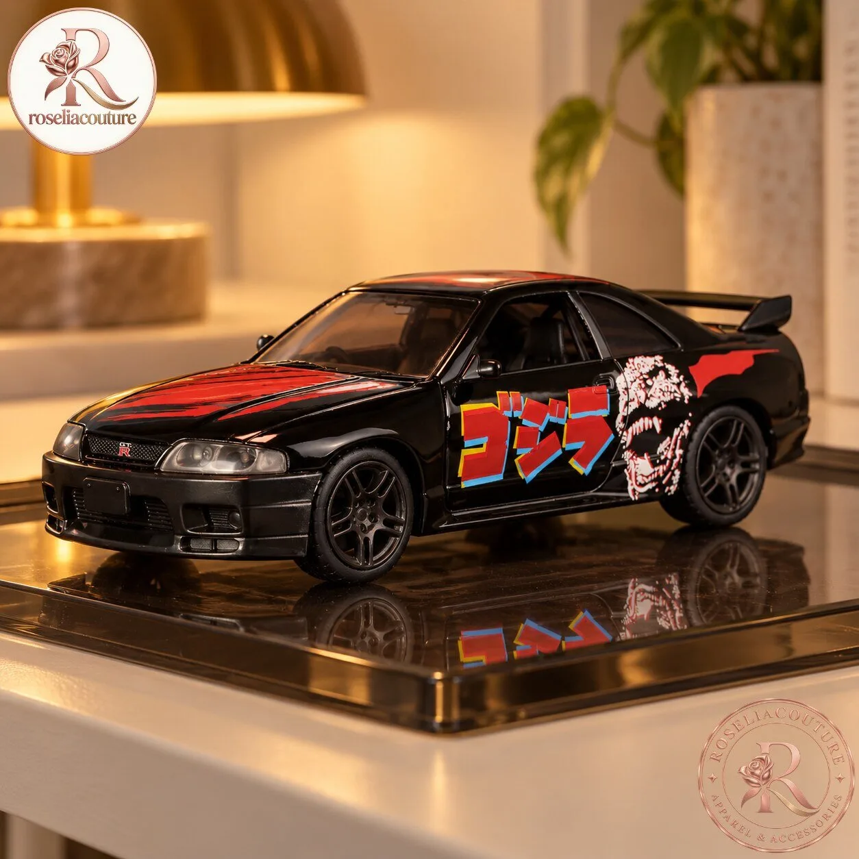 Godzilla Nissan Skyline GT-R R33 Die-Cast Model Car 6 Godzilla Nissan Skyline GT-R R33 Die-Cast Model Car