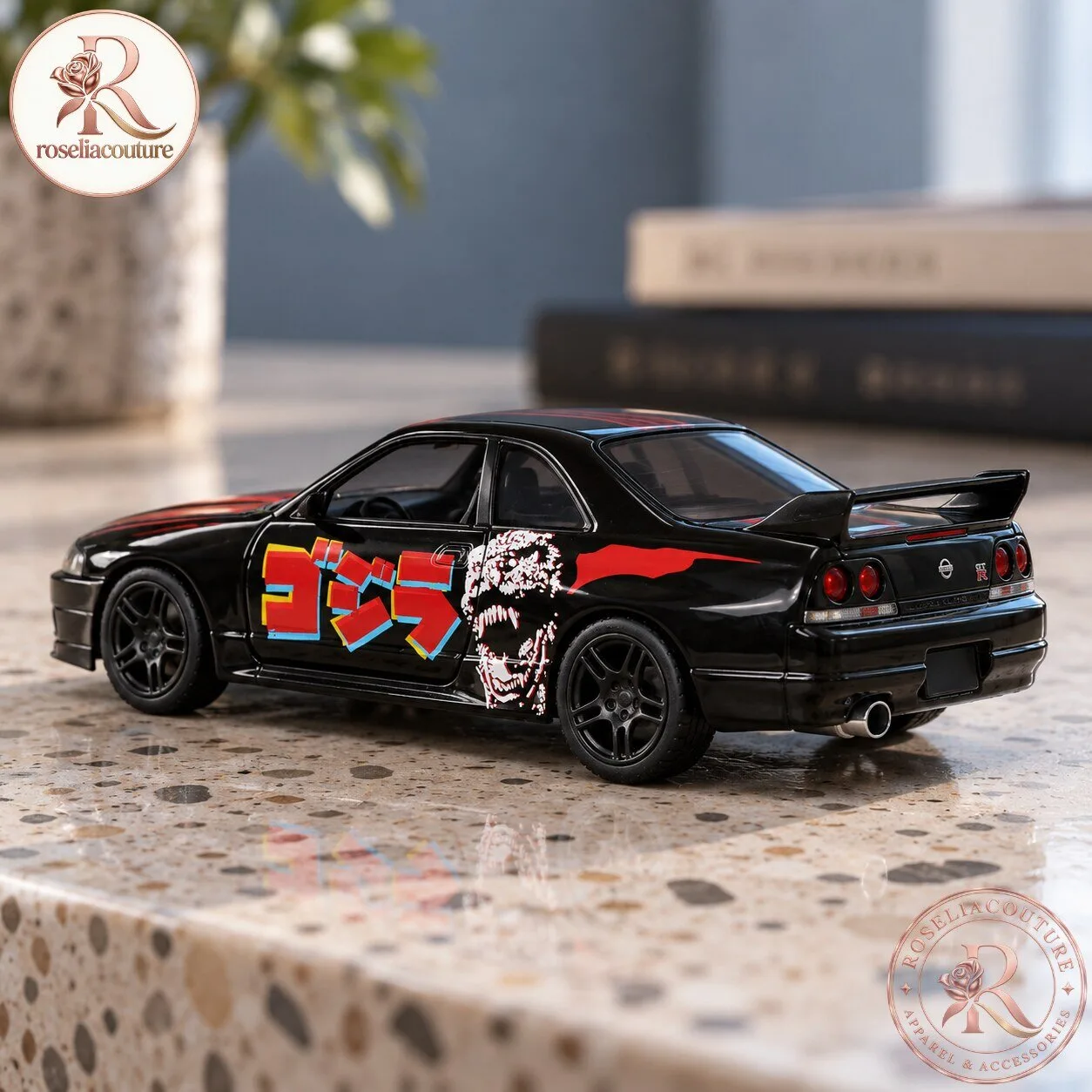 Godzilla Nissan Skyline GT-R R33 Die-Cast Model Car 7 Godzilla Nissan Skyline GT-R R33 Die-Cast Model Car