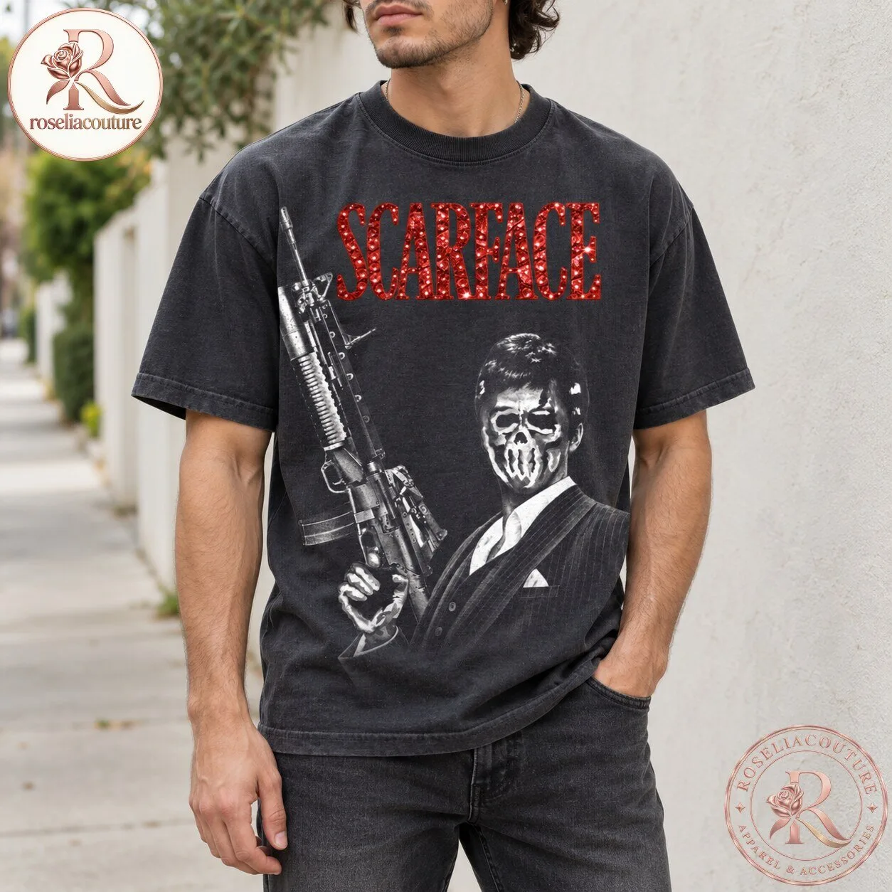 Vintage Scarface Tony Montana Graphic T-Shirt 7 Vintage Scarface Tony Montana Graphic T-Shirt