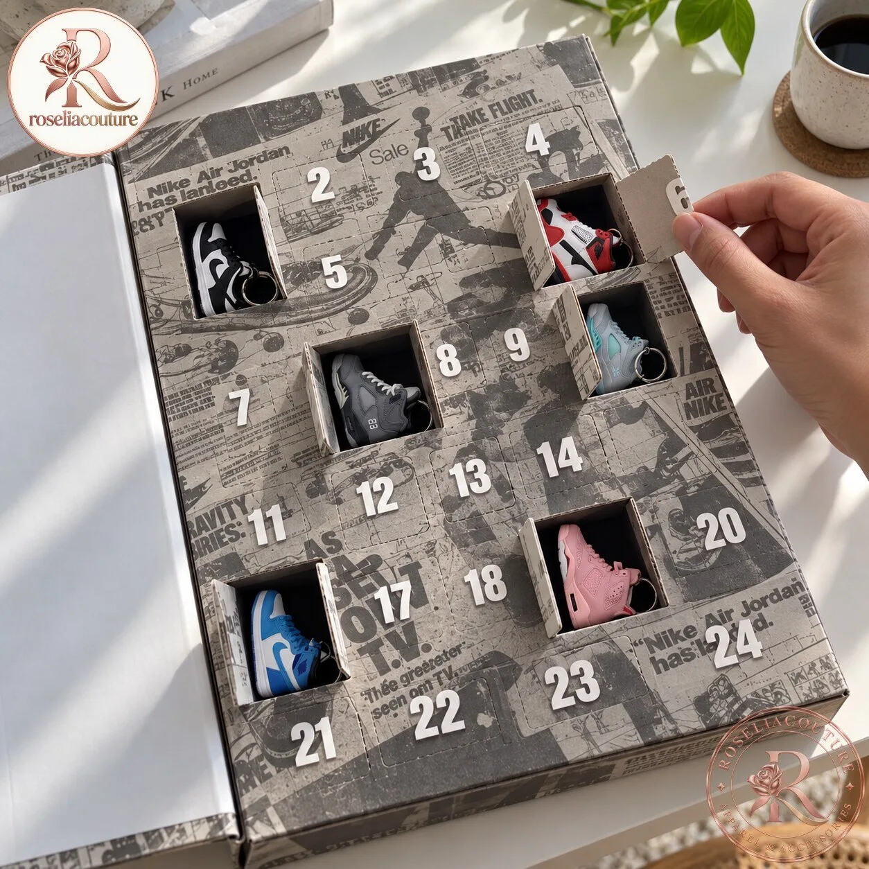 Nike Air Jordan Sneaker Keychain Advent Calendar 2026 8 Nike Air Jordan Sneaker Keychain Advent Calendar 2026