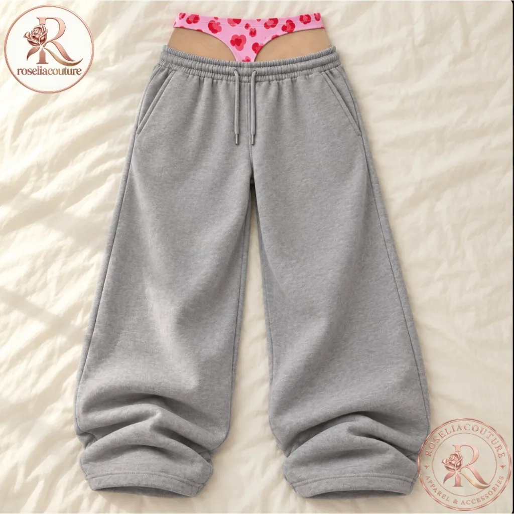 CheekFlex Pink Hearts Graphic Sweatpants CheekFlex Pink Hearts Graphic Sweatpants