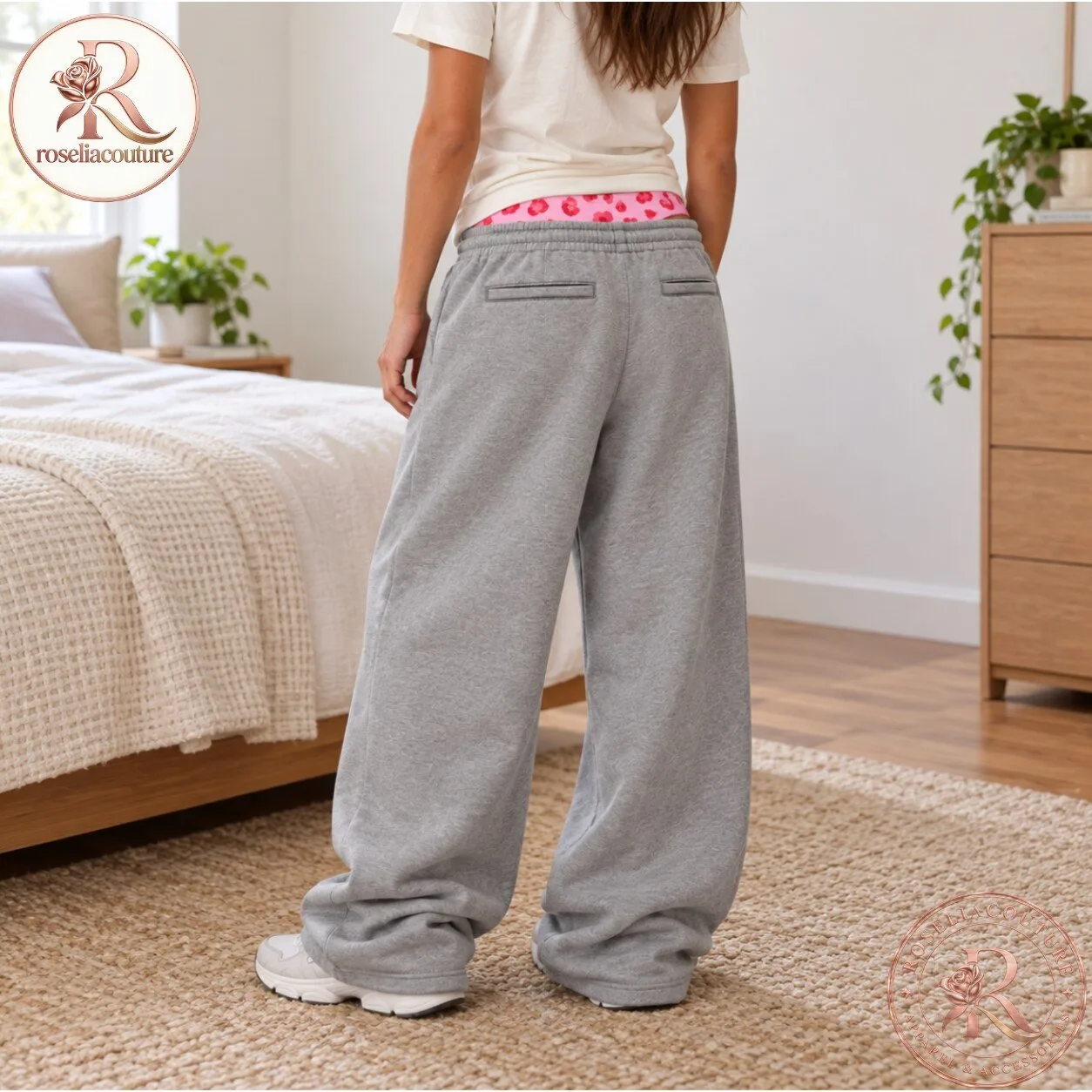 CheekFlex Pink Hearts Graphic Sweatpants 7 CheekFlex Pink Hearts Graphic Sweatpants