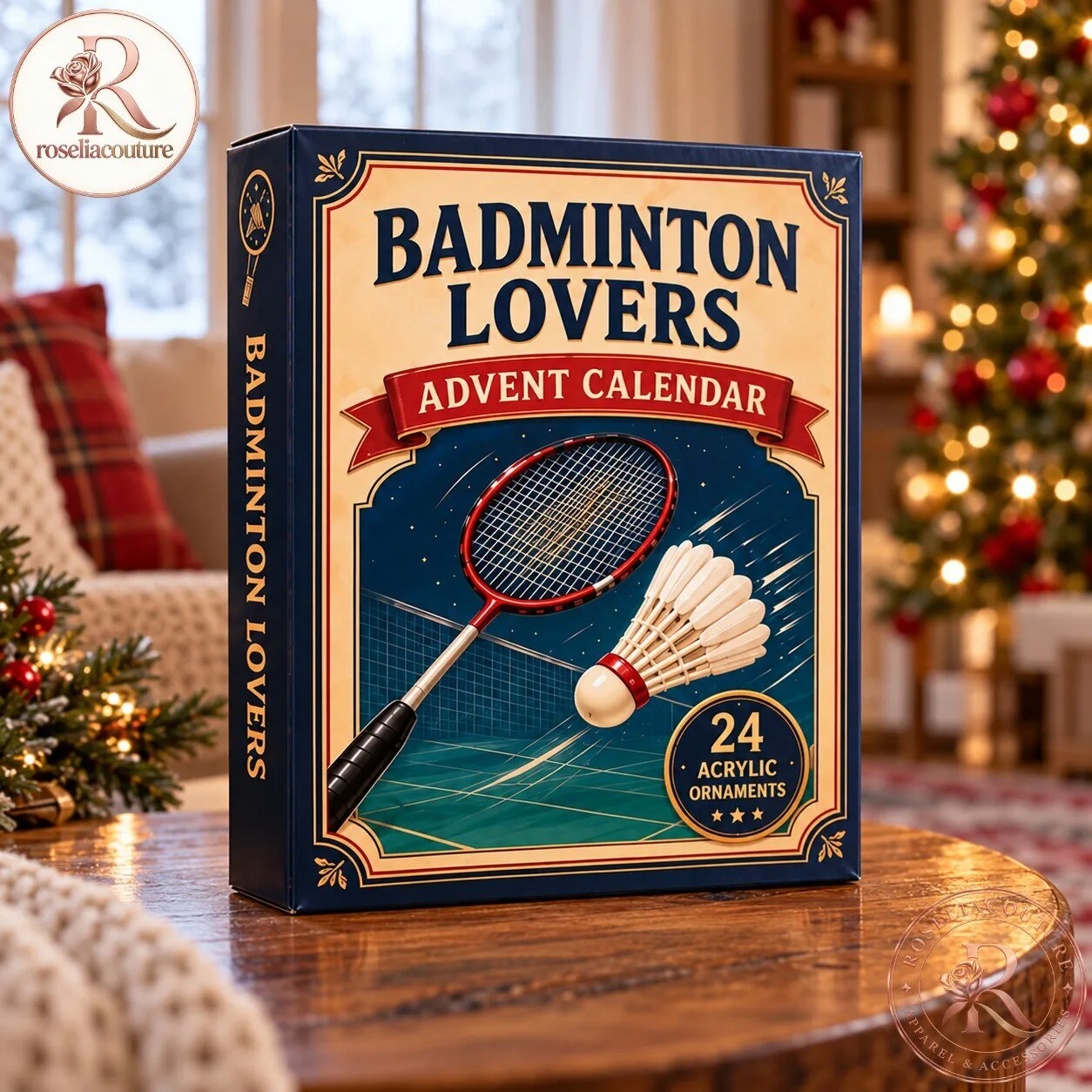Badminton Lovers Advent Calendar 2026 – 24 Acrylic Ornaments
