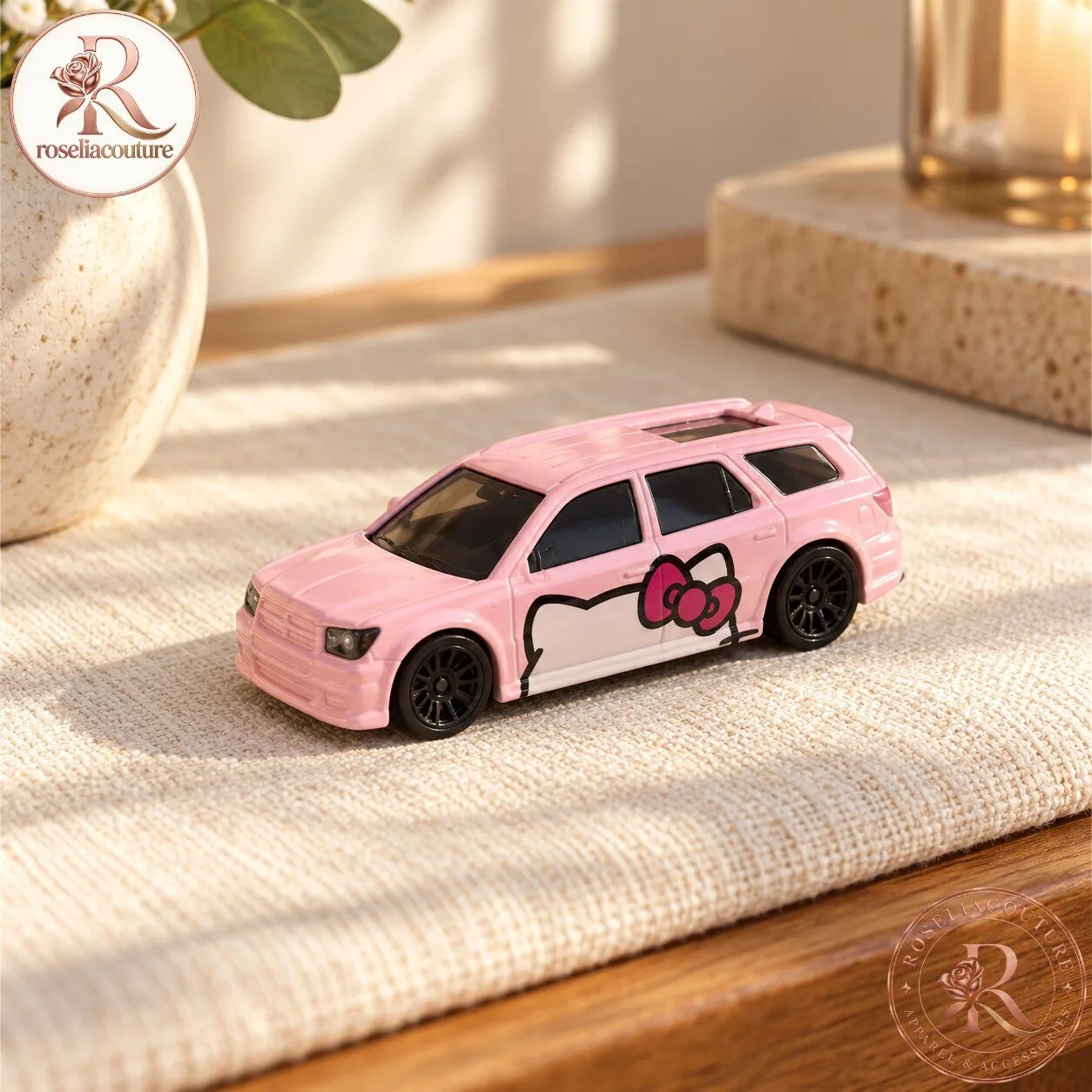Hot Wheels Hello Kitty Honda Civic Pink Diecast Car 5 Hot Wheels Hello Kitty Honda Civic Pink Diecast Car