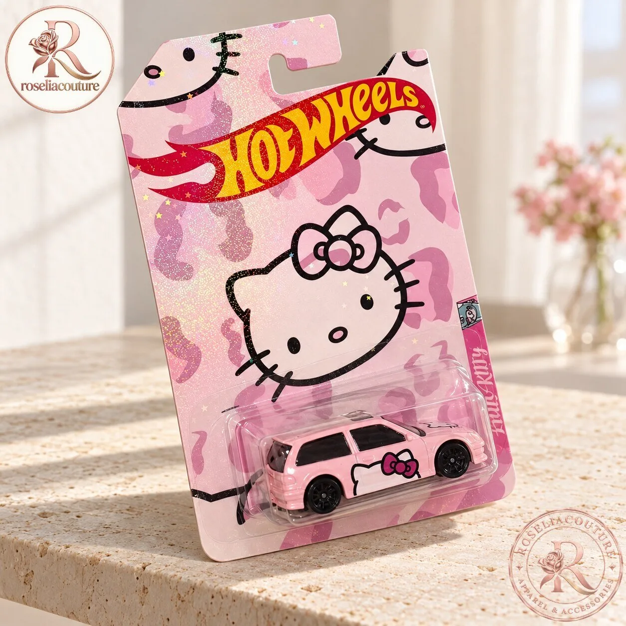 Hot Wheels Hello Kitty Honda Civic Pink Diecast Car 6 Hot Wheels Hello Kitty Honda Civic Pink Diecast Car