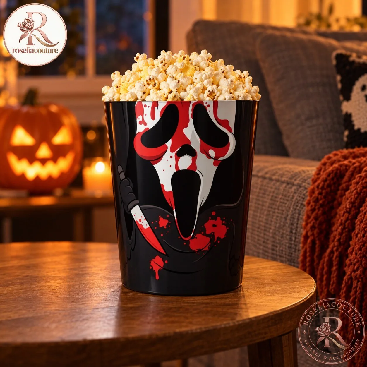 Poppowls Ghost Face Horror Movie Night Popcorn Set 5 Poppowls Ghost Face Horror Movie Night Popcorn Set