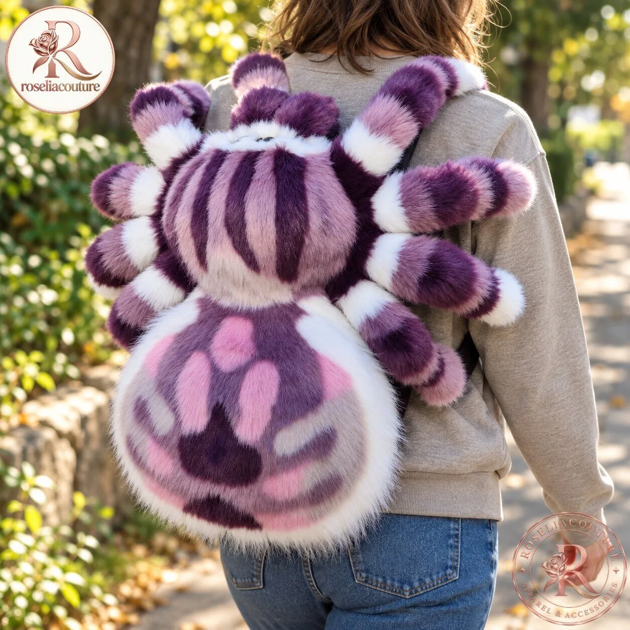 Violet the Jumping Spider Plush Backpack 5 Violet the Jumping Spider Plush Backpack