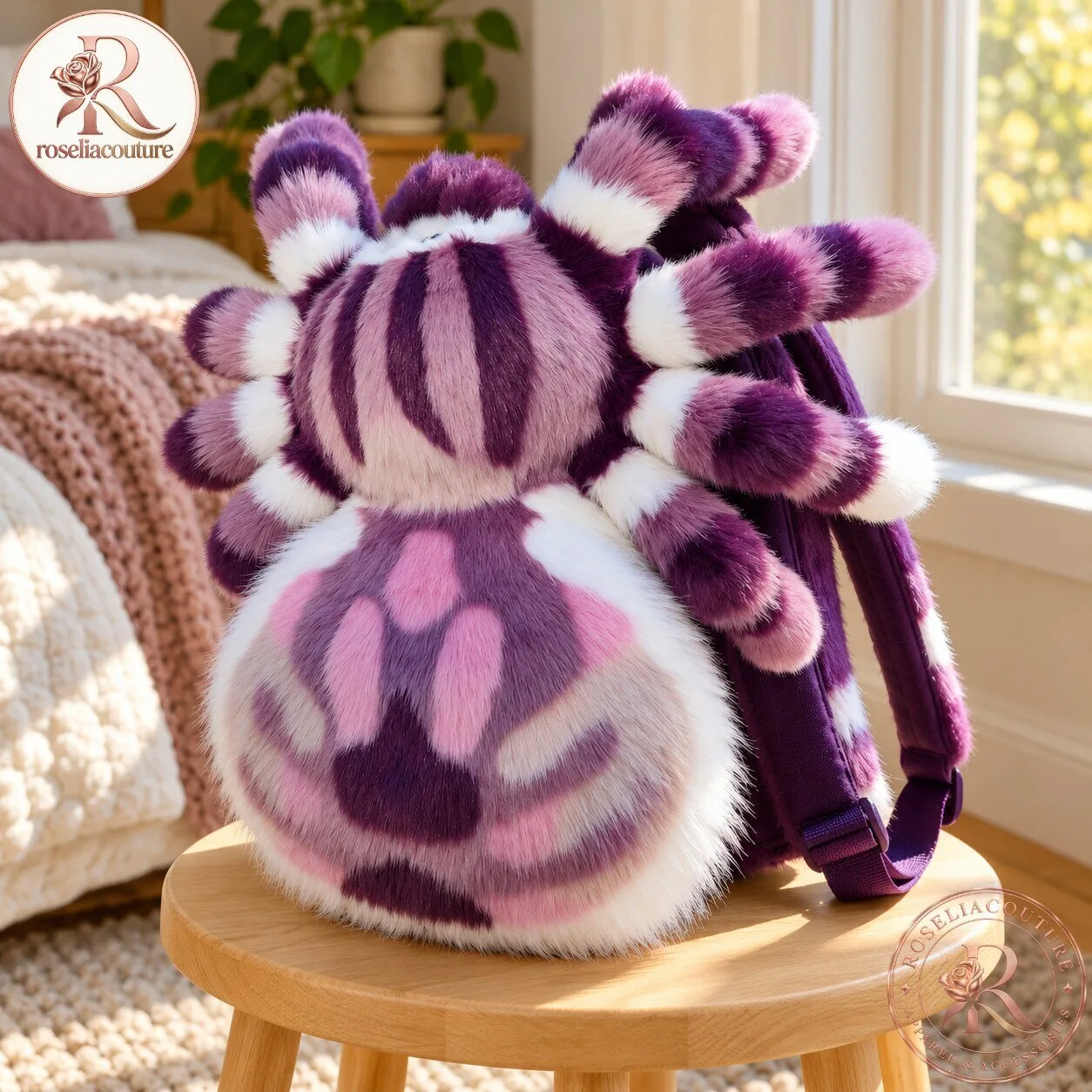 Violet the Jumping Spider Plush Backpack 6 Violet the Jumping Spider Plush Backpack