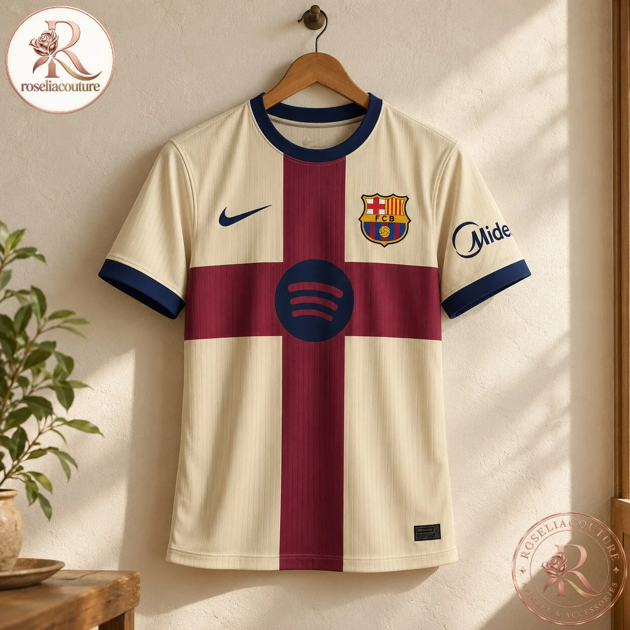 FC Barcelona 26-27 Special Fourth Kit Leaked in Cream and Red
