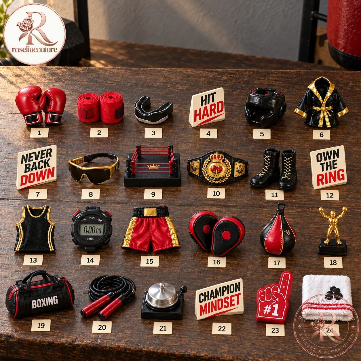 Boxing Advent Calendar with 24 Miniature Boxing Surprises 5 Boxing Advent Calendar with 24 Miniature Boxing Surprises