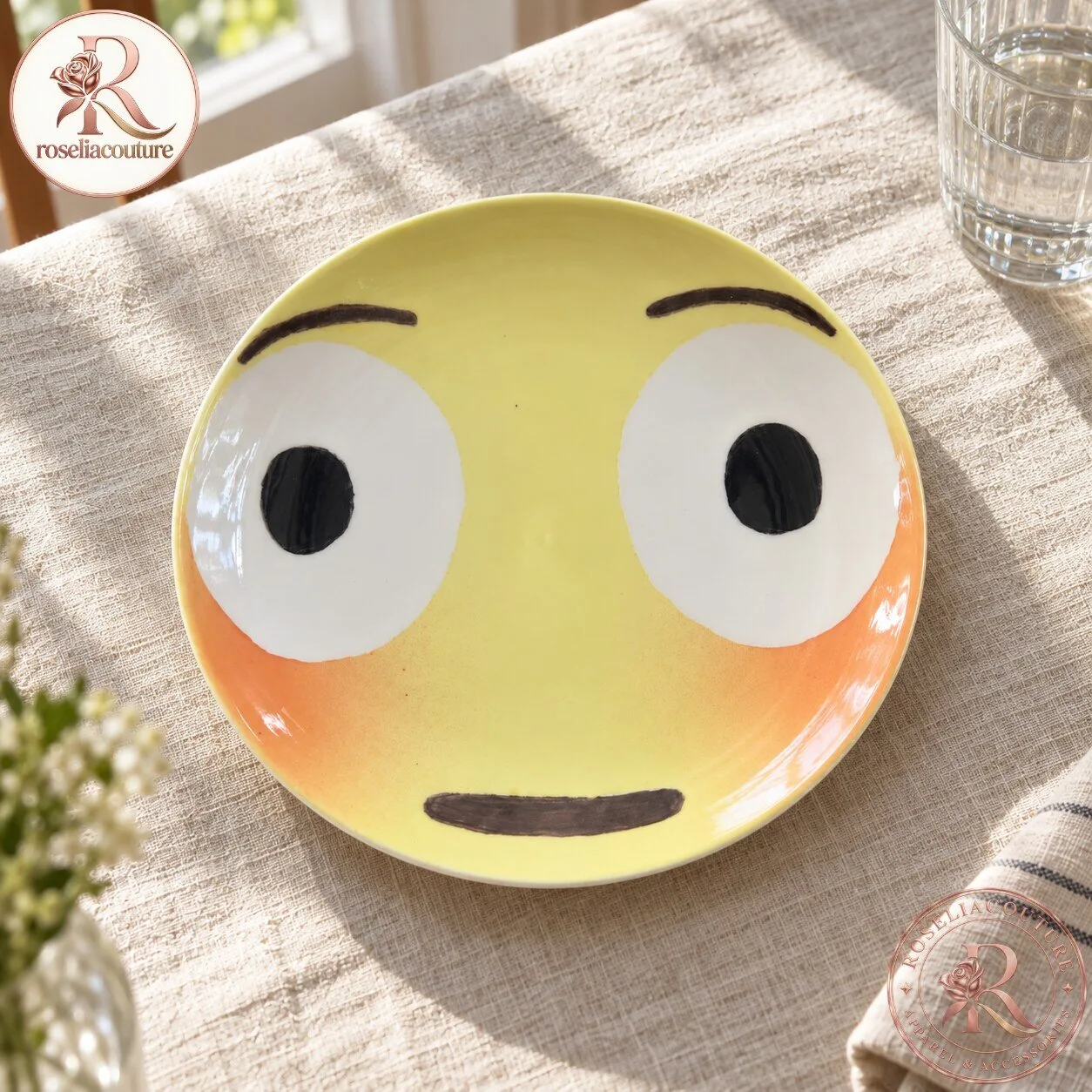 Cute Blushing Face Plate with Rosy Cheeks 6 Cute Blushing Face Plate with Rosy Cheeks