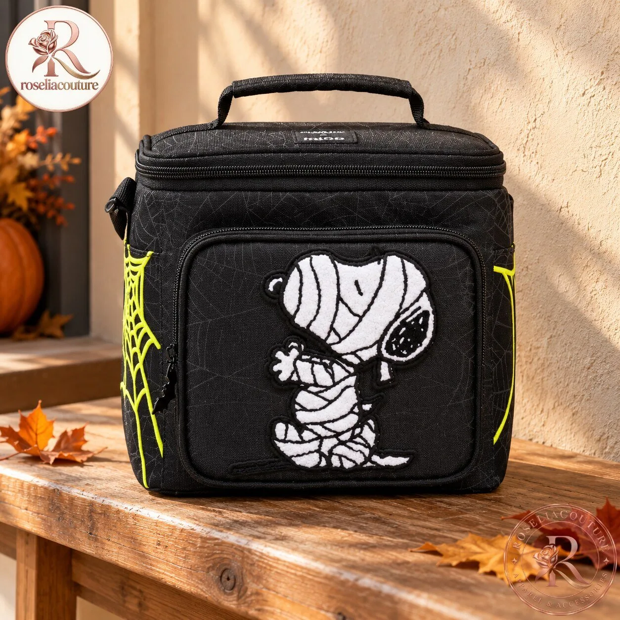 Snoopy Mummy Black Square Cooler Bag for Halloween 5 Snoopy Mummy Black Square Cooler Bag for Halloween
