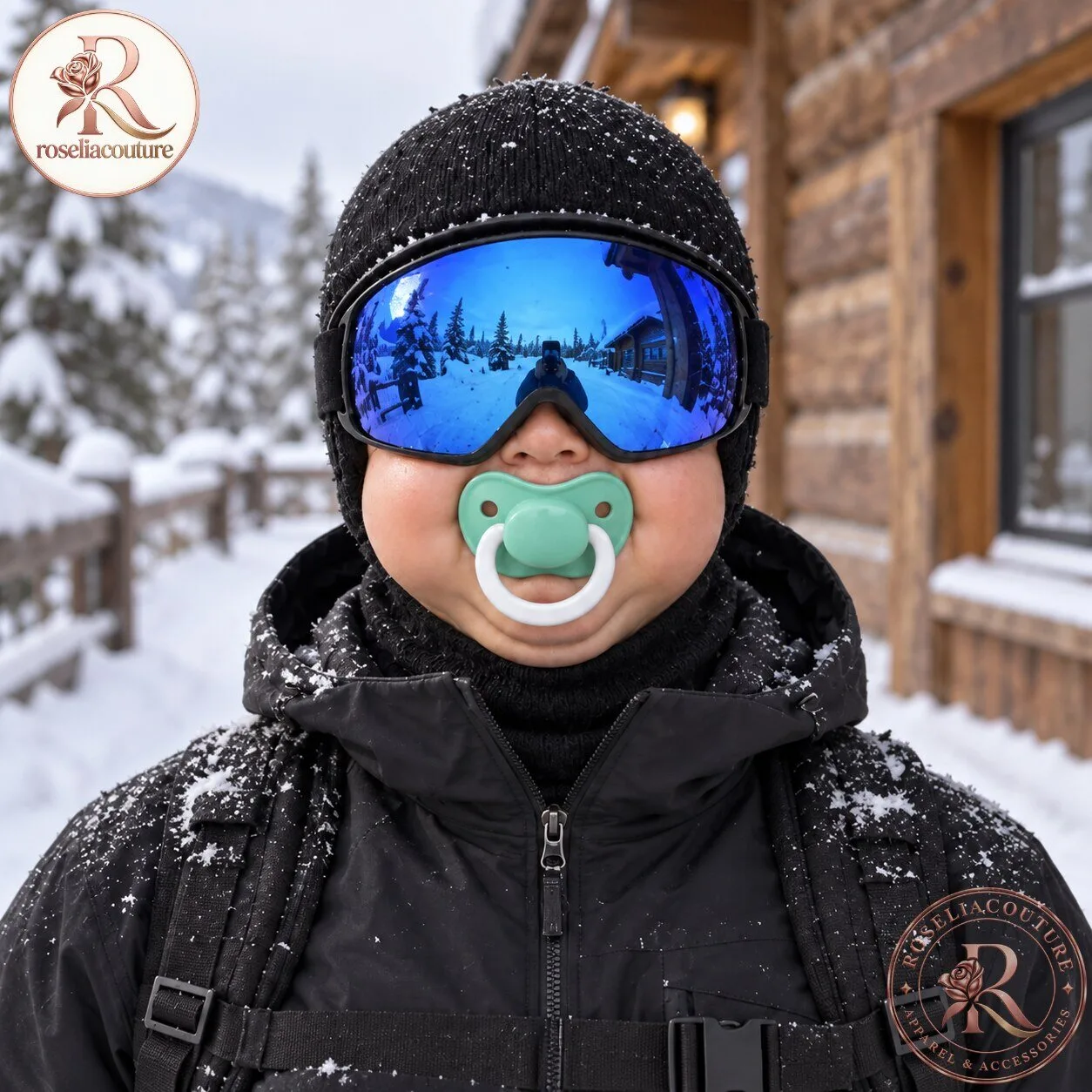 Binky Baby Face Ski Mask with Pacifier Print 7 Binky Baby Face Ski Mask with Pacifier Print