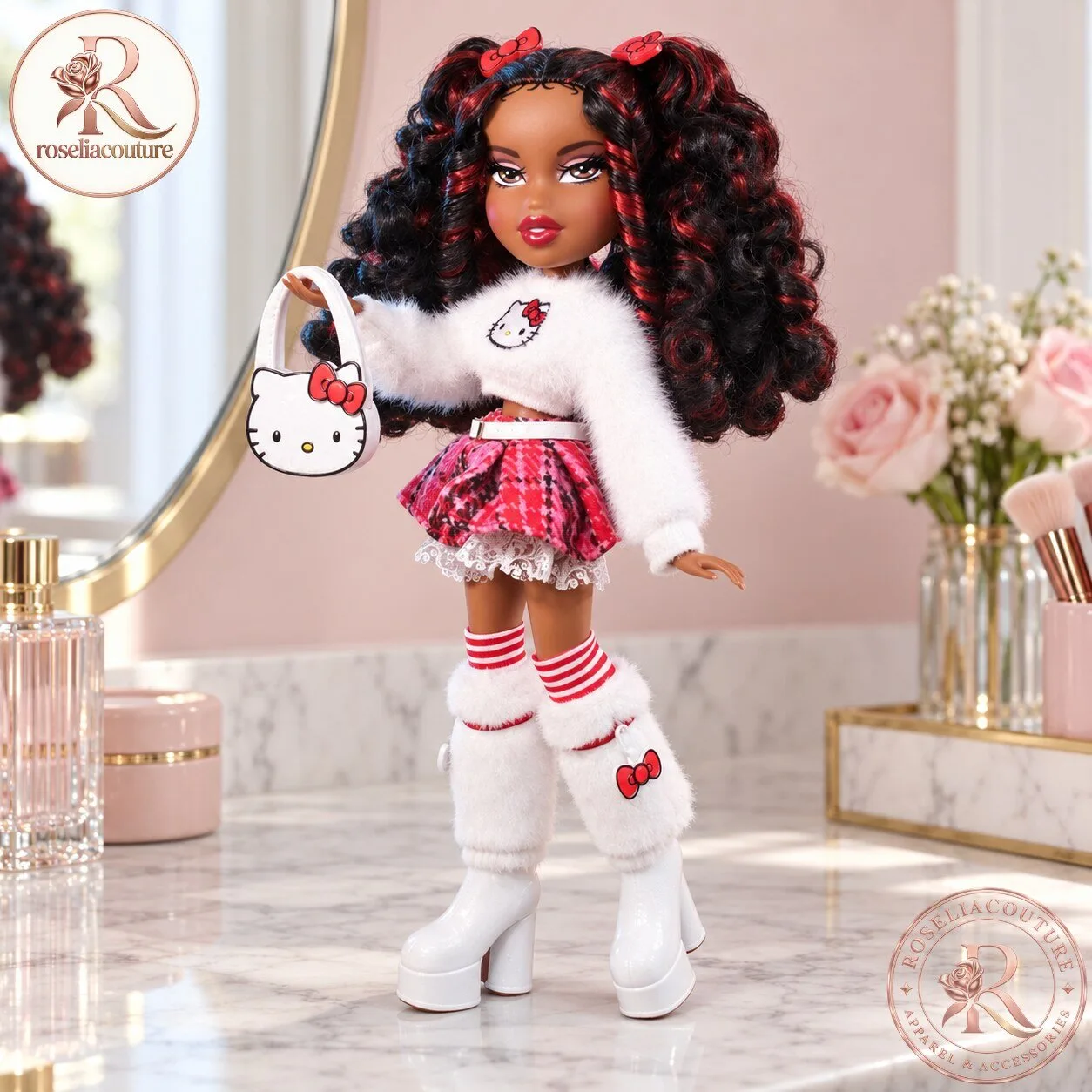 Bratz Hello Kitty Fashion Doll with Matching Bag and Boots