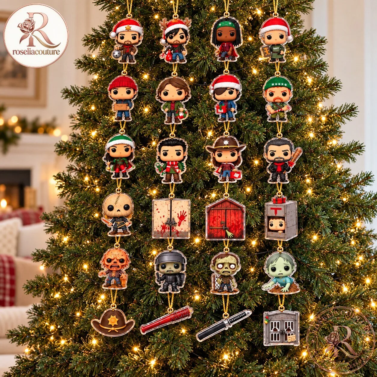 The Walking Dead Advent Calendar with 24 Christmas Ornaments 5 The Walking Dead Advent Calendar with 24 Christmas Ornaments