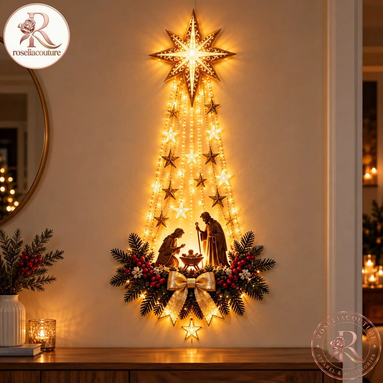 HolyNight Glow Nativity Wall Light for Christmas Decor 7 HolyNight Glow Nativity Wall Light for Christmas Decor