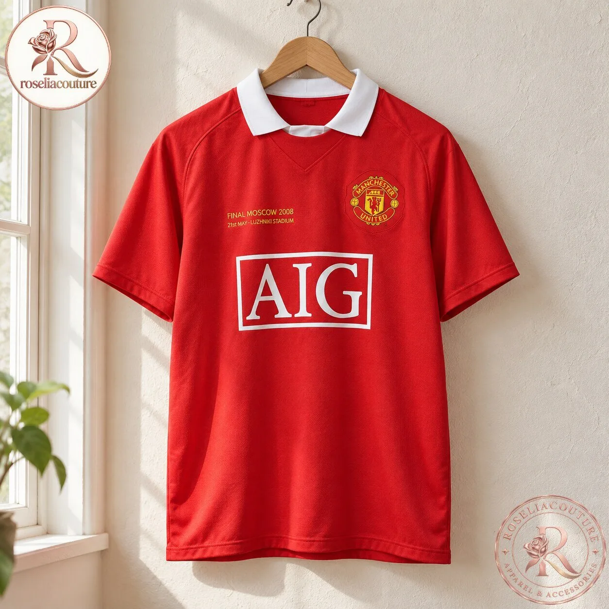 Manchester United 2008 Moscow Final Retro Football Shirt
