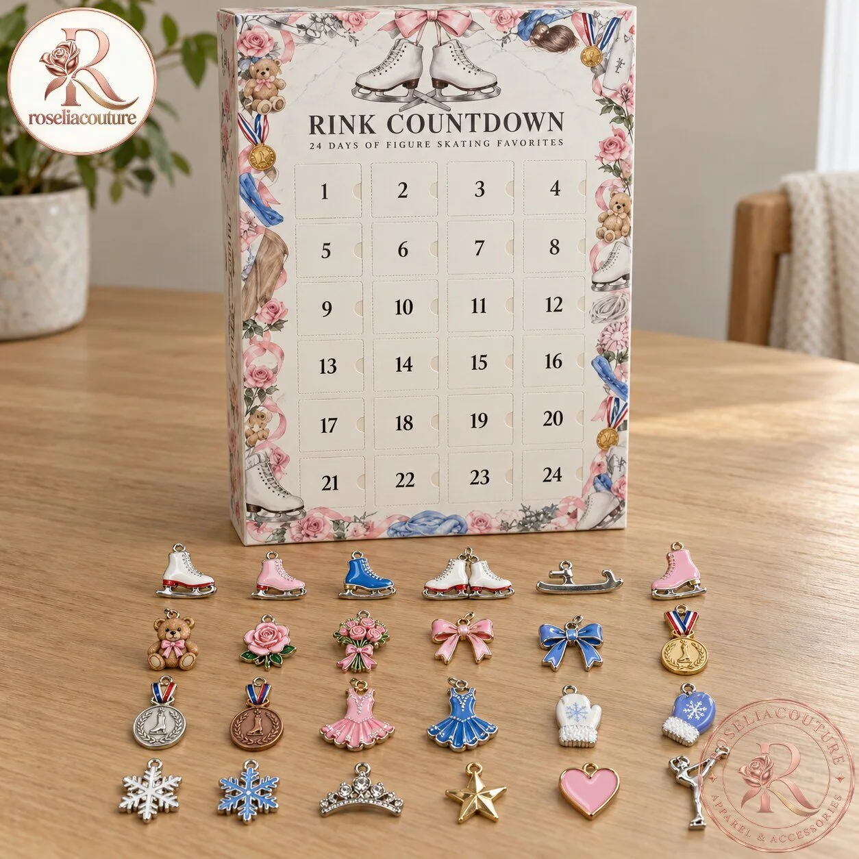 Rink Countdown Advent Calendar with 24 Figure Skating Surprises