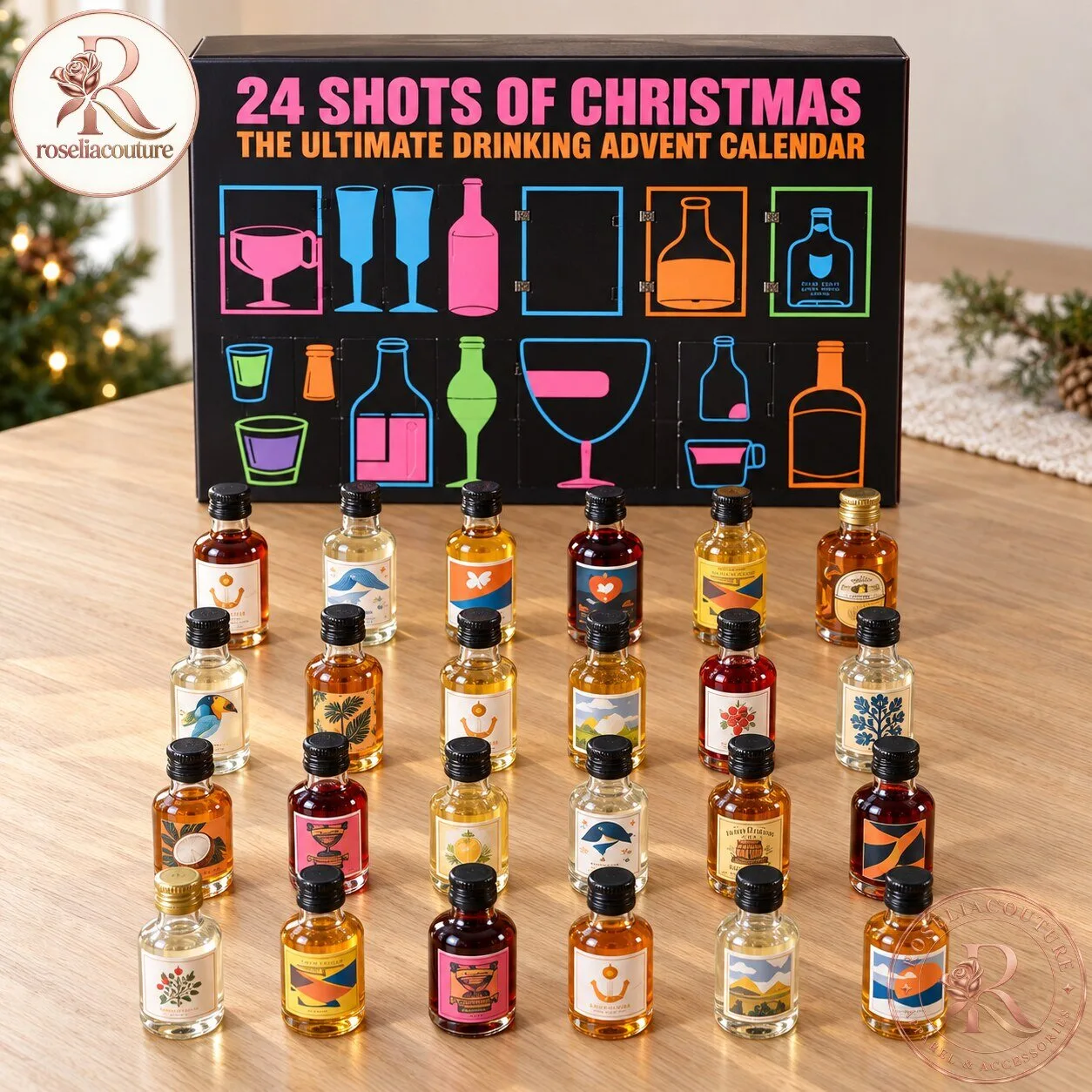 24 Shots of Christmas Advent Calendar Holiday Gift Box