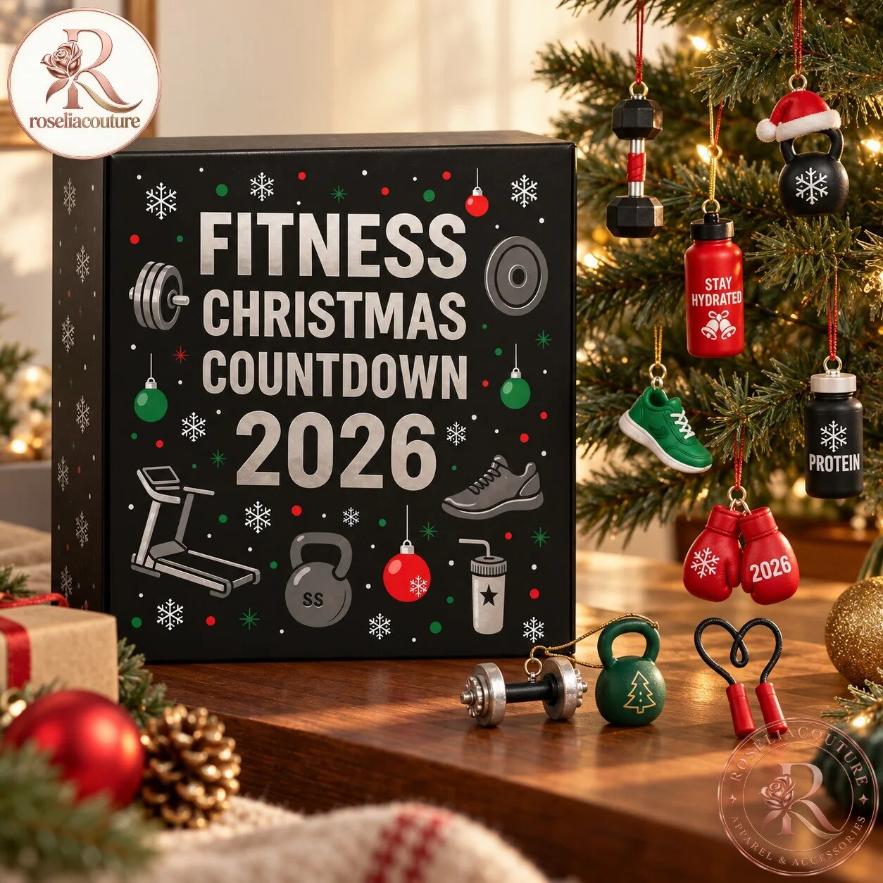 Fitness Christmas Countdown 2026 Advent Calendar with Gym Ornaments 5 Fitness Christmas Countdown 2026 Advent Calendar with Gym Ornaments
