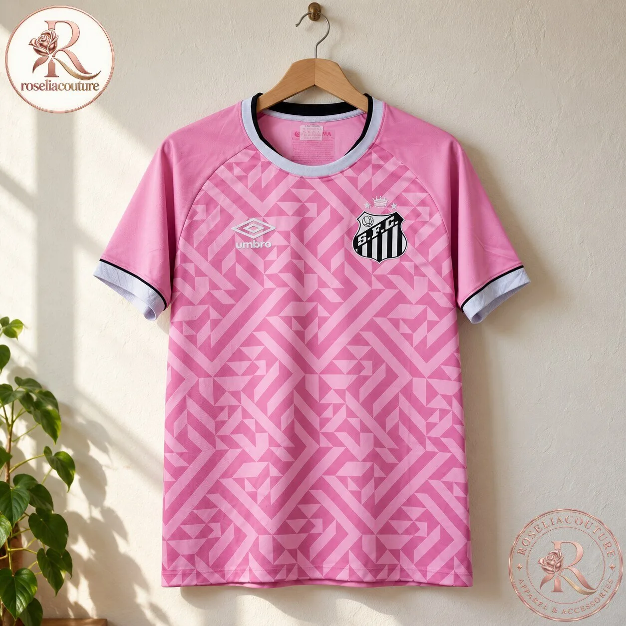 Santos 26/27 Umbro Outubro Rosa Pink Football Jersey