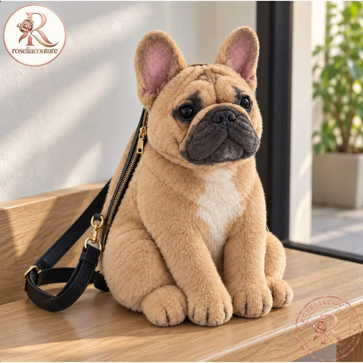 Pupsie French Bulldog Plush Backpack
