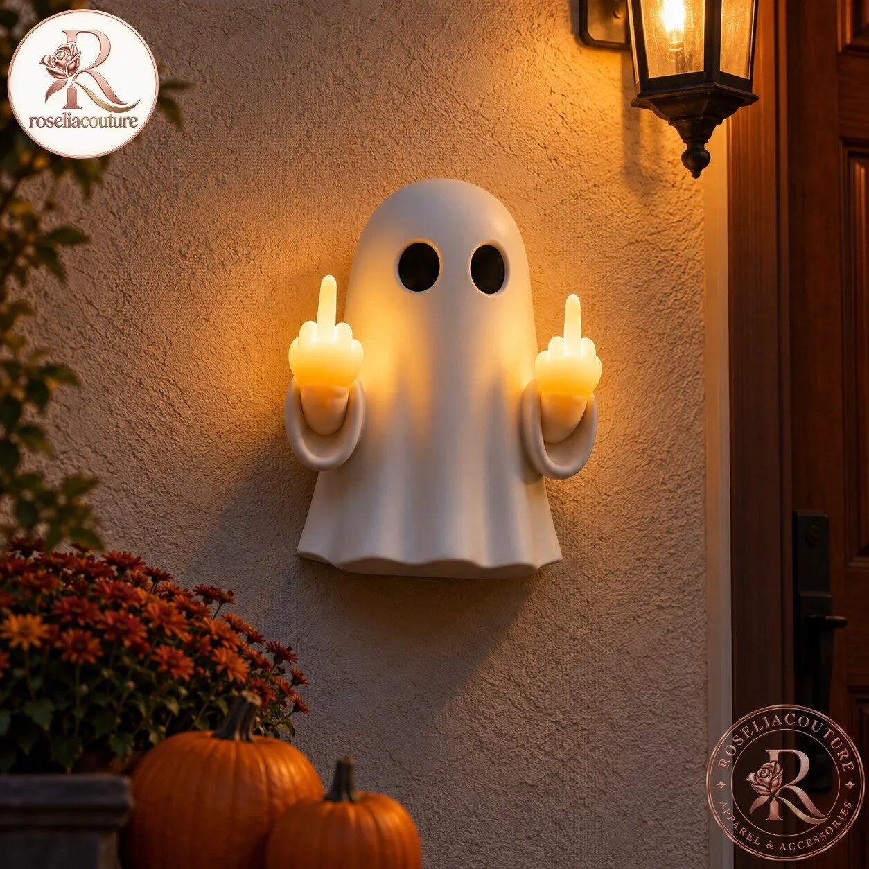 Snooky Glow Funny Ghost Halloween Wall Decor 7 Snooky Glow Funny Ghost Halloween Wall Decor