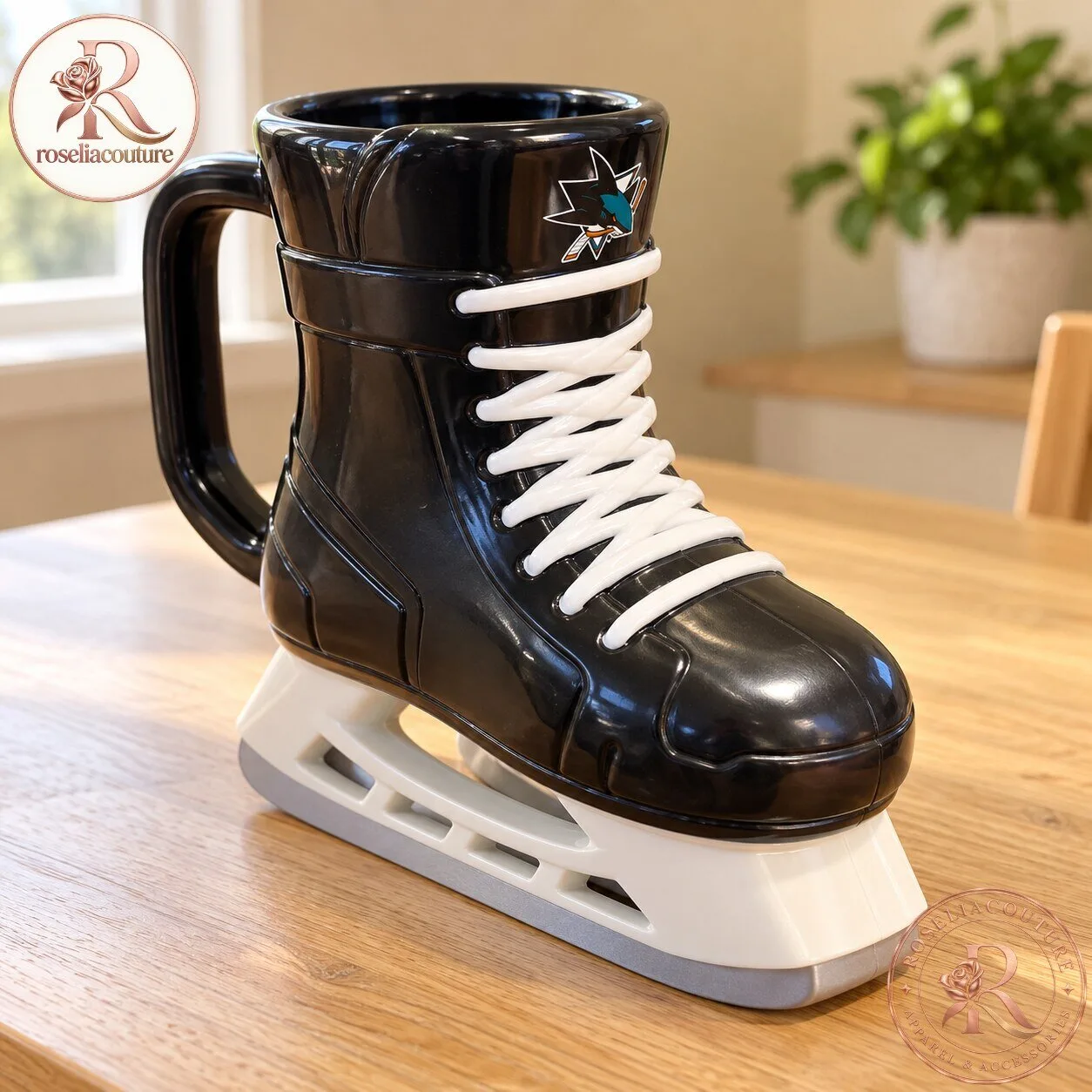 San Jose Sharks Hockey Skate Shaped Beer Mug 6 San Jose Sharks Hockey Skate Shaped Beer Mug