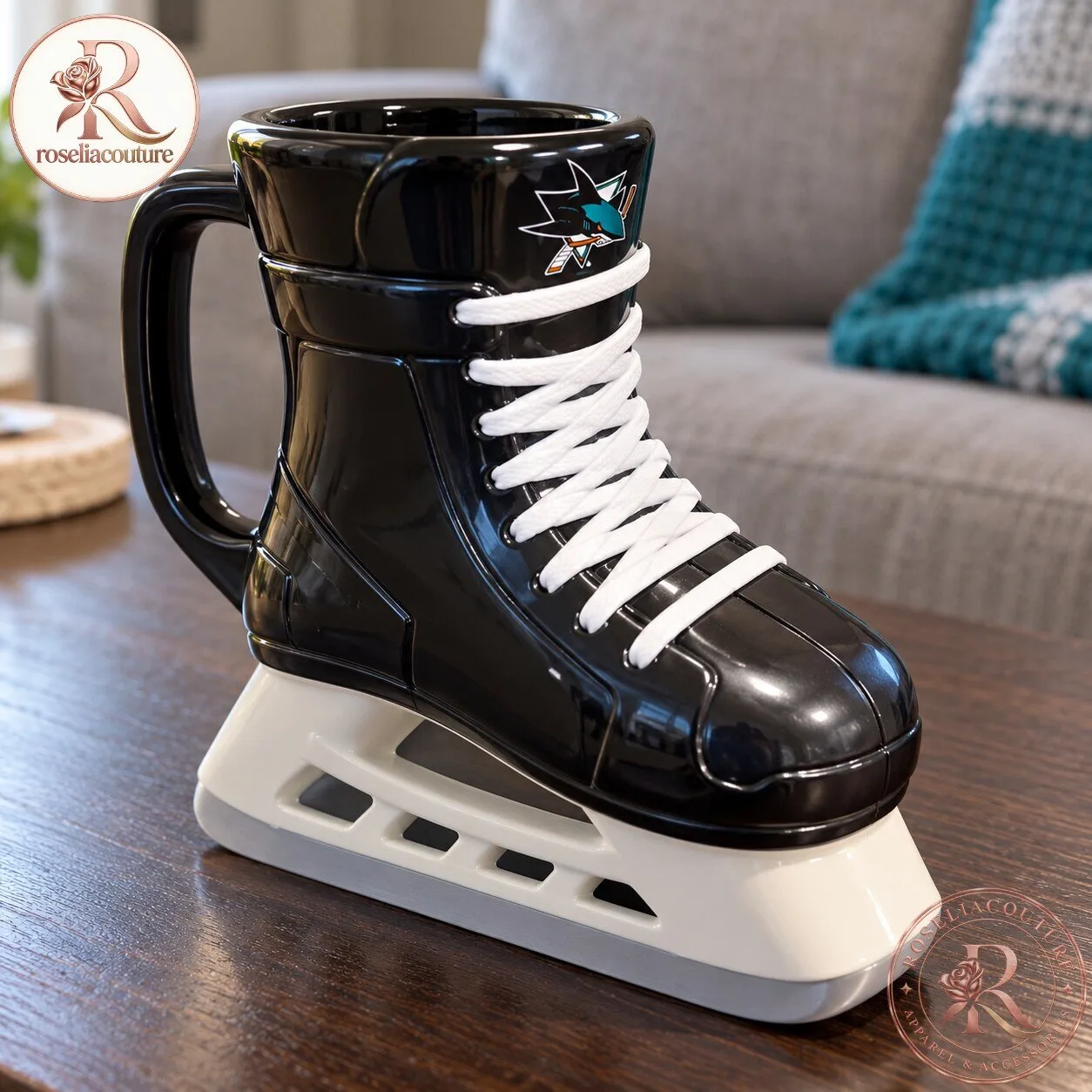 San Jose Sharks Hockey Skate Shaped Beer Mug 7 San Jose Sharks Hockey Skate Shaped Beer Mug