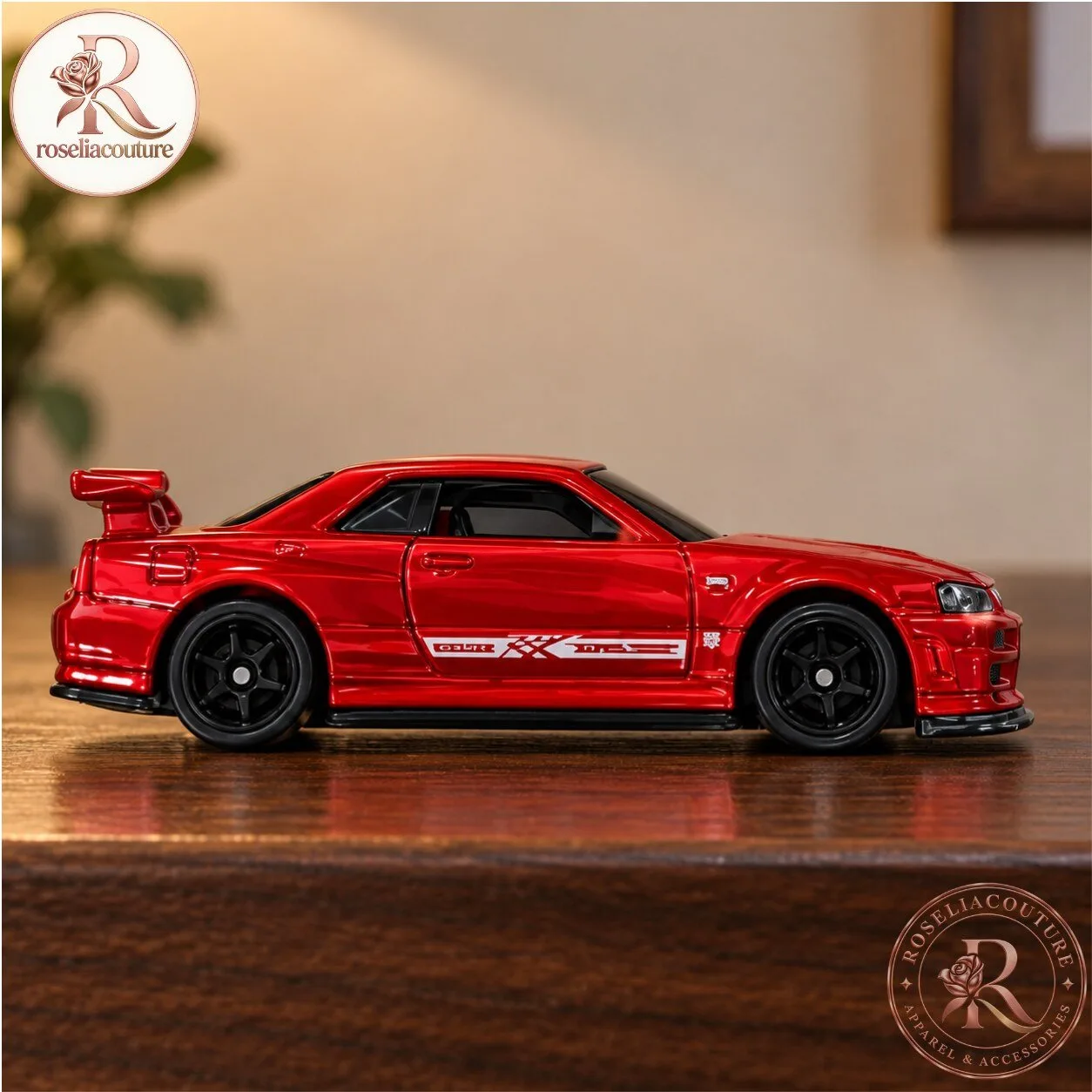 Hot Wheels Nissan Skyline GT-R BNR34 Red Edition Model Car 7 Hot Wheels Nissan Skyline GT-R BNR34 Red Edition Model Car