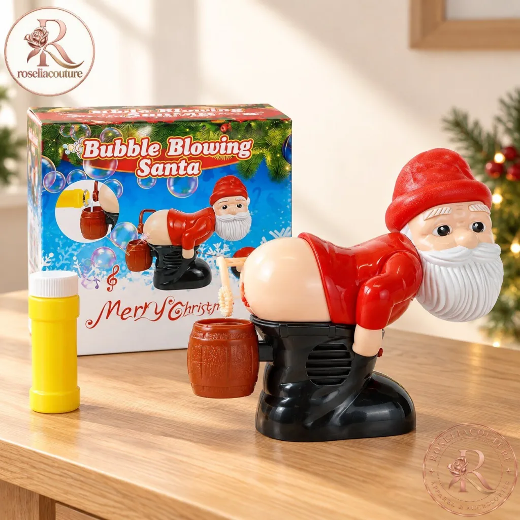 "Farting Santa Bubble Machine: Hilarious Christmas Toy for Holiday Fun" 14 Farting Santa Bubble Machine Funny Christmas Novelty Toy