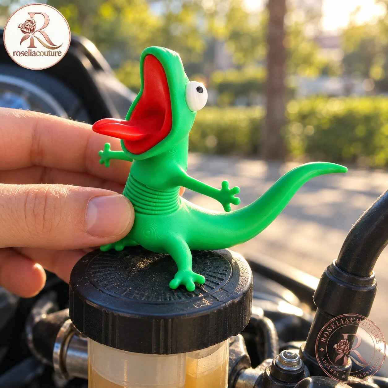 The Lizard RIDEBUDDY Motorcycle Brake Reservoir Cover 7 The Lizard RIDEBUDDY Motorcycle Brake Reservoir Cover