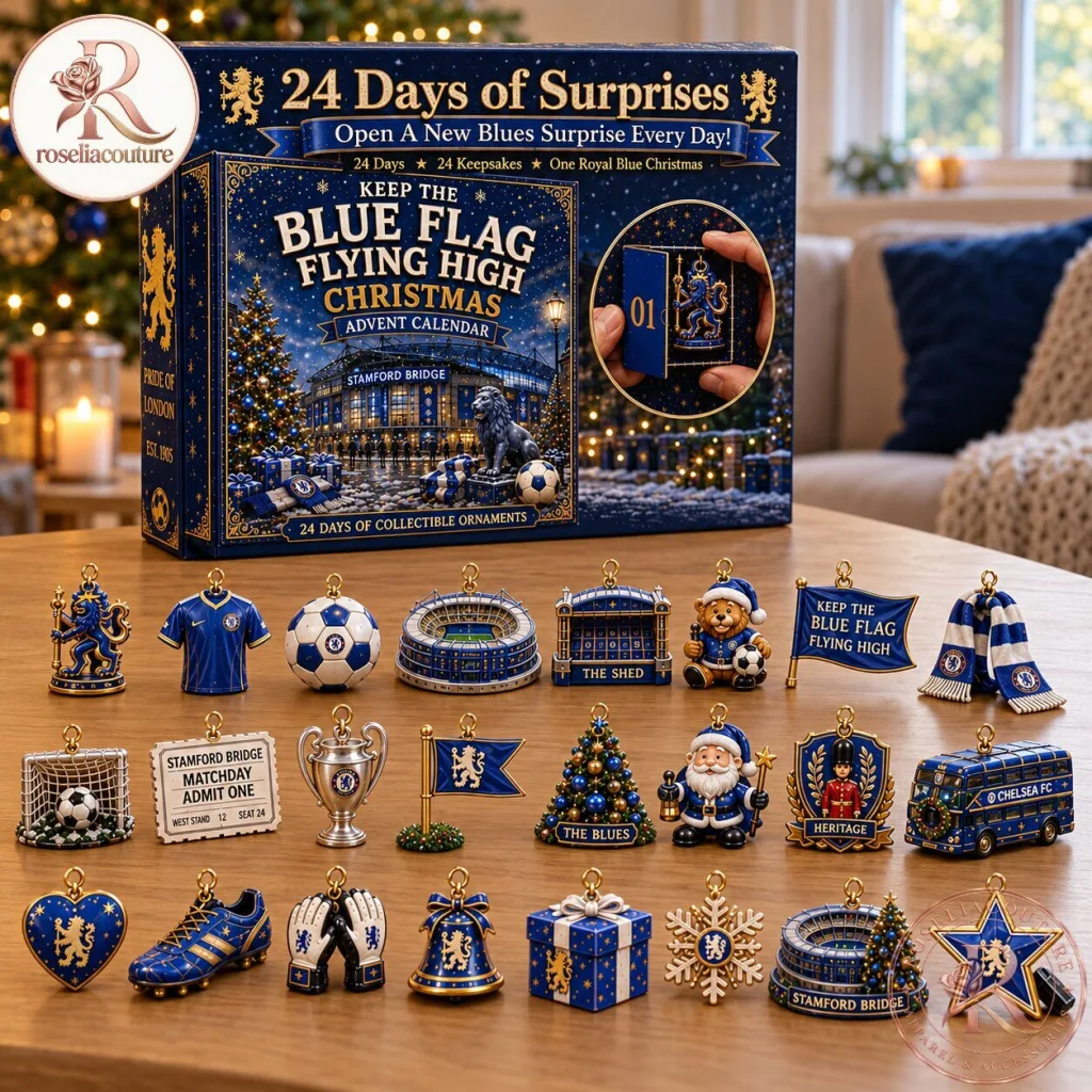 Chelsea Football Club Christmas Ornament Calendar Chelsea Football Club Christmas Ornament Calendar