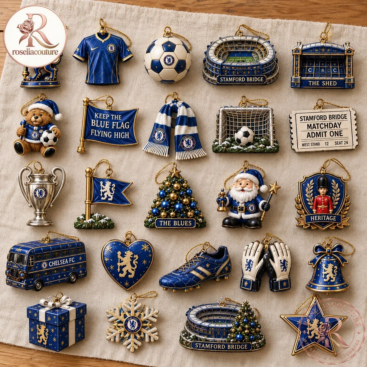 Chelsea Football Club Christmas Ornament Calendar 5 Chelsea Football Club Christmas Ornament Calendar