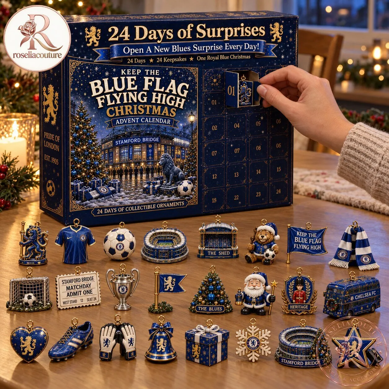 Chelsea Football Club Christmas Ornament Calendar 6 Chelsea Football Club Christmas Ornament Calendar