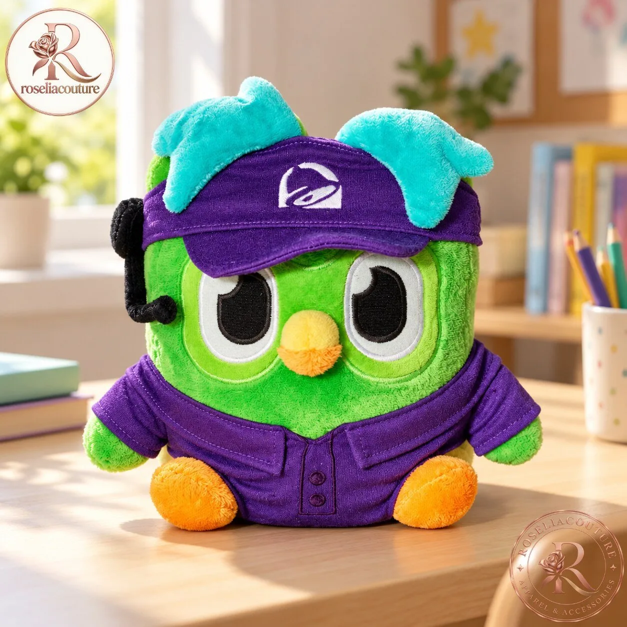 Taco Bell Duolingo Superhero Owl Plush 6 Taco Bell Duolingo Superhero Owl Plush