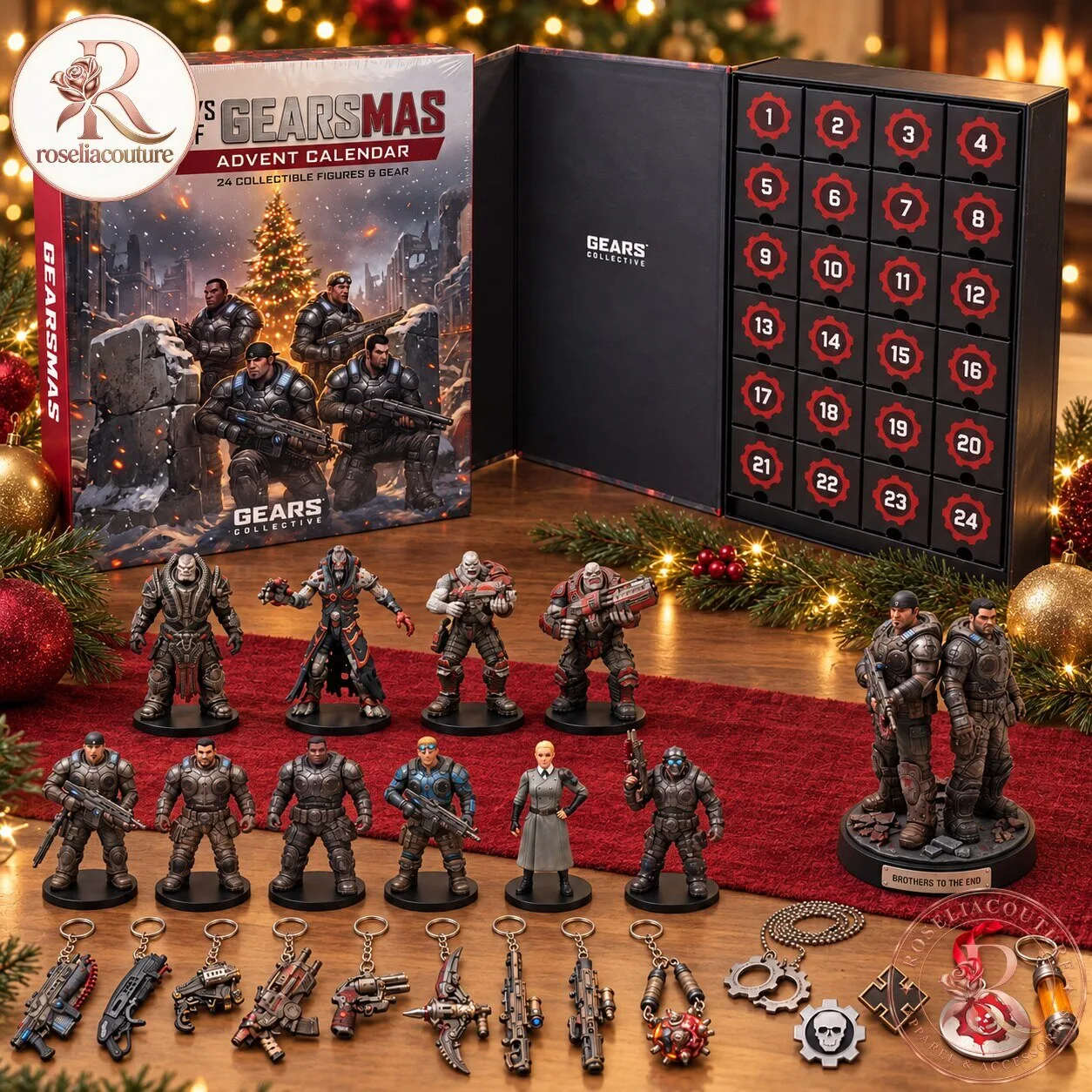 Gearsmas Advent Calendar 24 Piece Holiday Gift for Gamers
