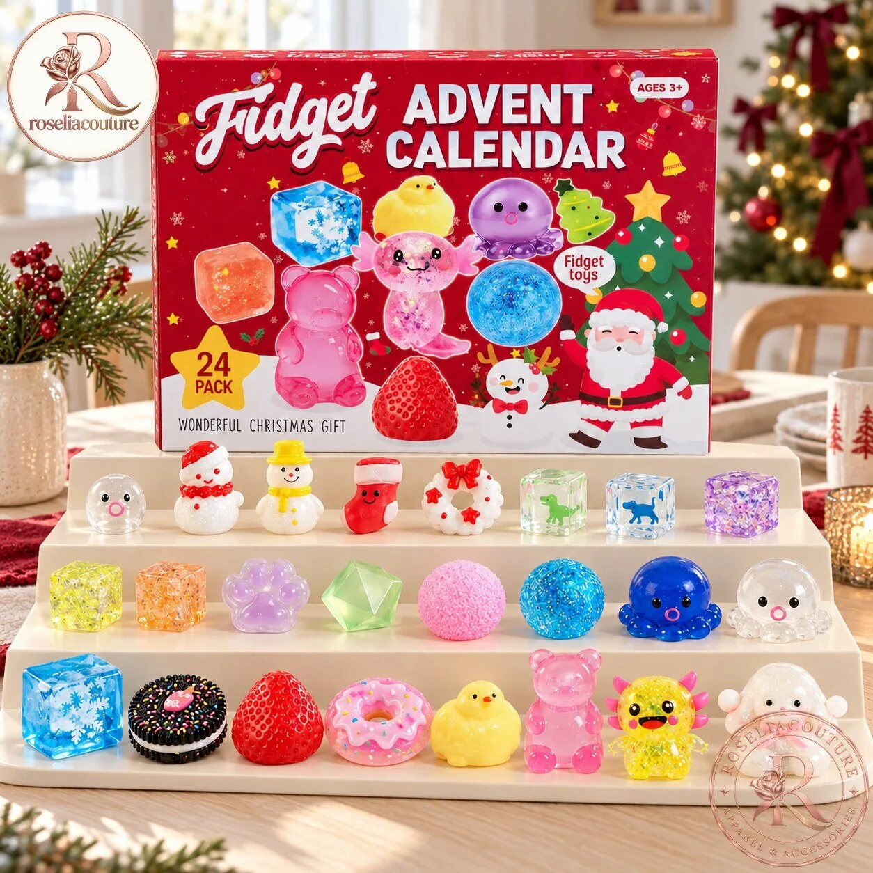 Squishy Fidget Toy Advent Calendar – 24-Day Christmas Countdown 6 Squishy Fidget Toy Advent Calendar – 24-Day Christmas Countdown