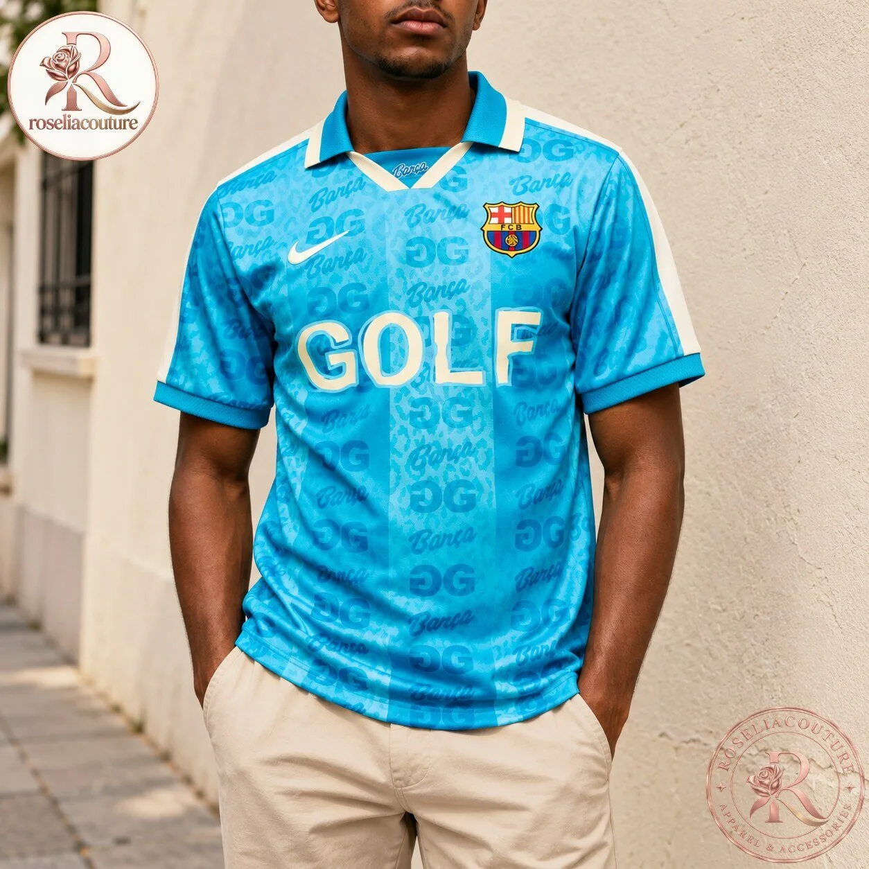 FC Barcelona x Spotify x Golf Wang Soccer Jersey 7 FC Barcelona x Spotify x Golf Wang Soccer Jersey