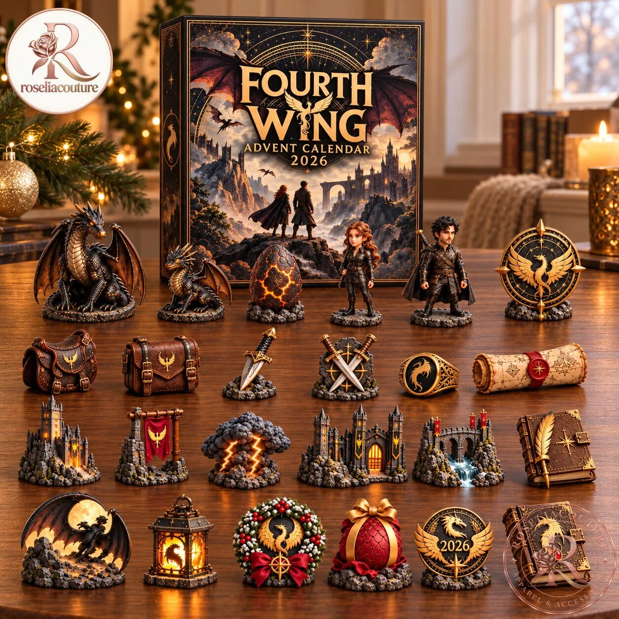 Fourth Wing Christmas Countdown Calendar 2026