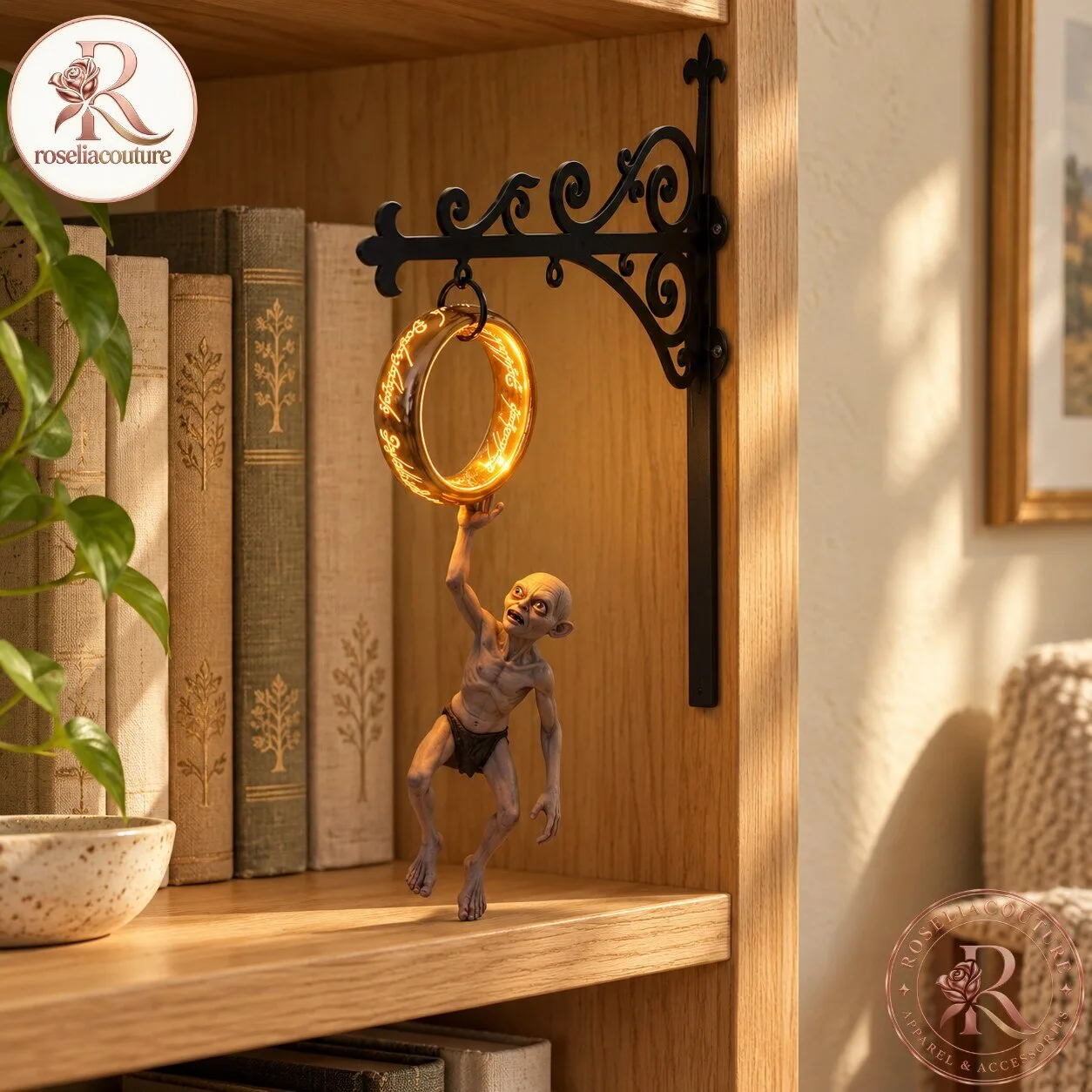 Gollum Glowing One Ring Light 2026 Bookshelf Decor