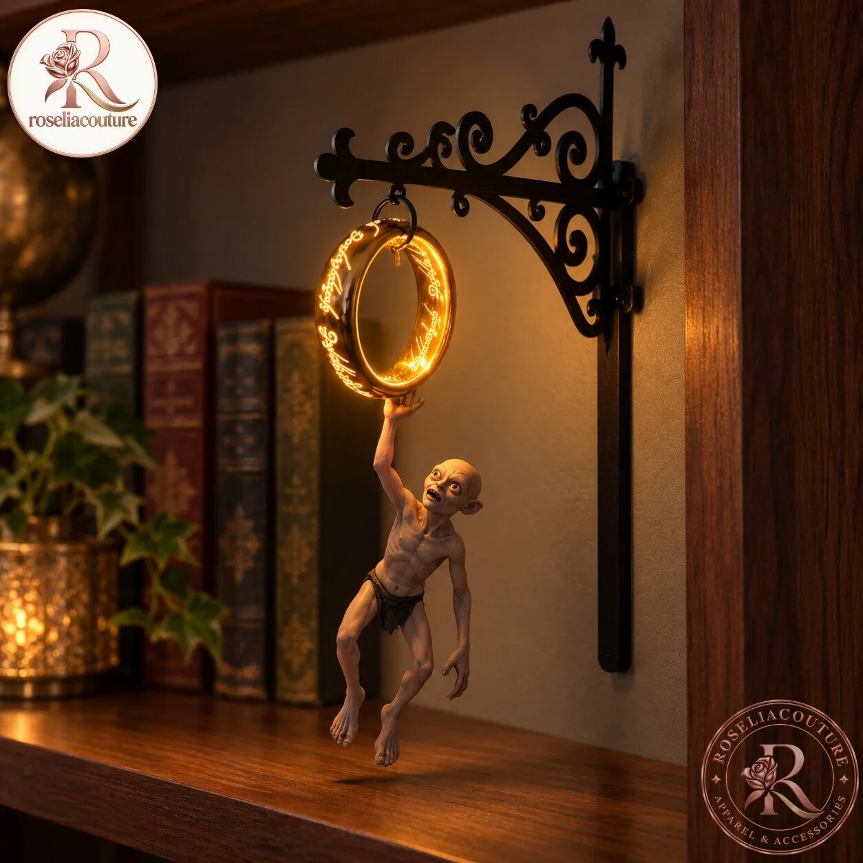 Gollum Glowing One Ring Light 2026 Bookshelf Decor 5 Gollum Glowing One Ring Light 2026 Bookshelf Decor