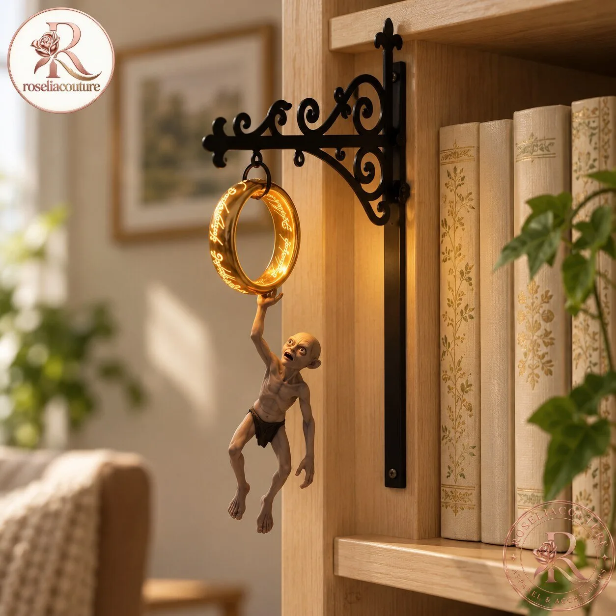 Gollum Glowing One Ring Light 2026 Bookshelf Decor 6 Gollum Glowing One Ring Light 2026 Bookshelf Decor