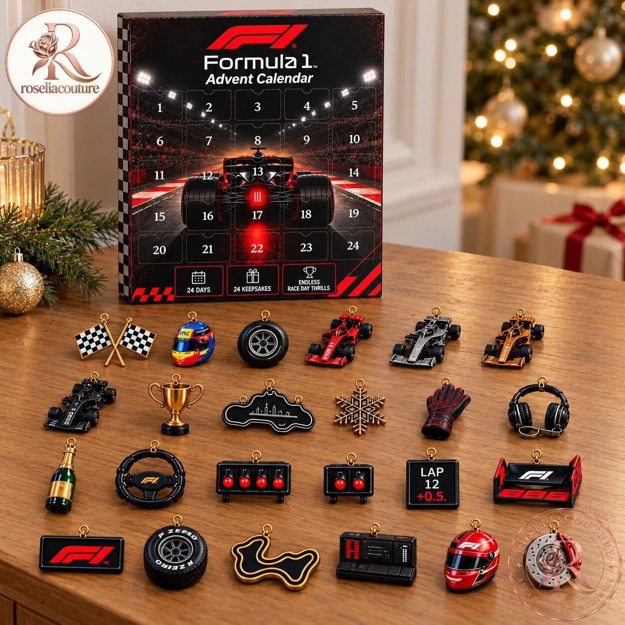 F1 Christmas Countdown Calendar with Racing Ornaments 4 F1 Christmas Countdown Calendar with Racing Ornaments