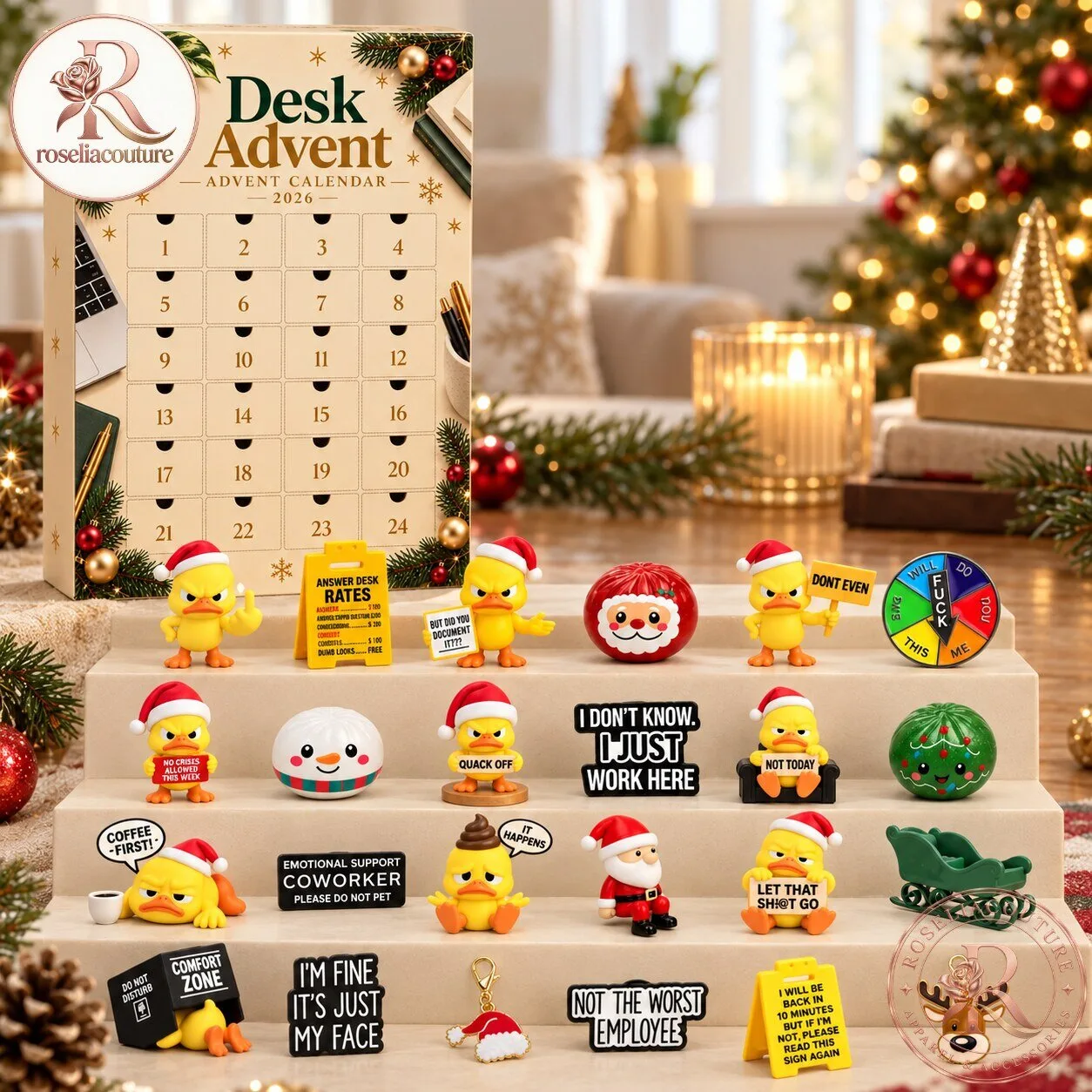 Desk Advent Calendar 2026 with 24 Funny Office Surprises 6 Desk Advent Calendar 2026 with 24 Funny Office Surprises